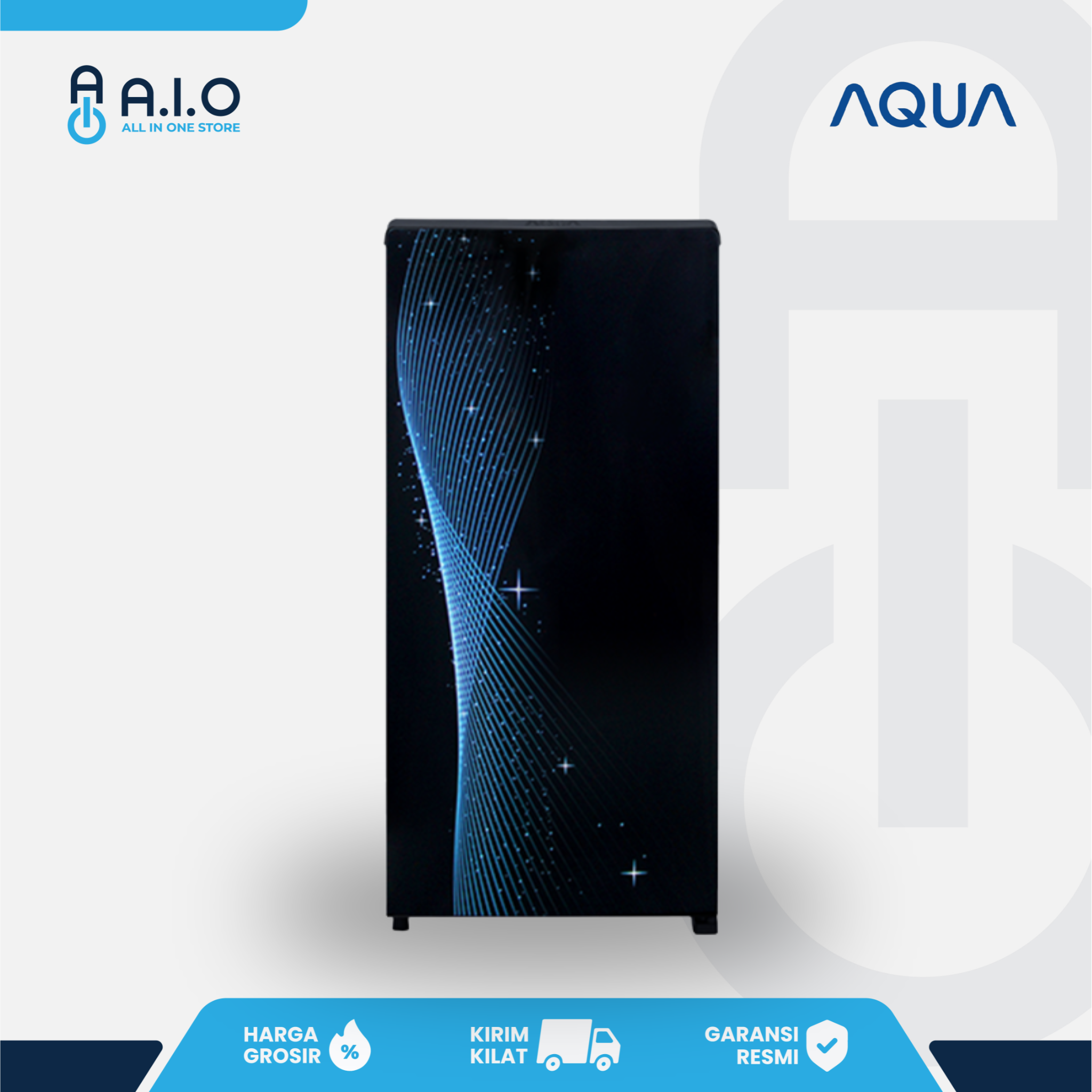 AQUA - KULKAS 1 PINTU 165 L - AQR D205(MSB)