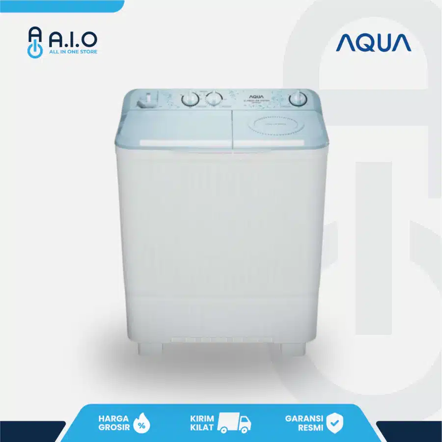 AQUA - Mesin Cuci 2 Tabung 8 Kg - QW 8031HT q w
