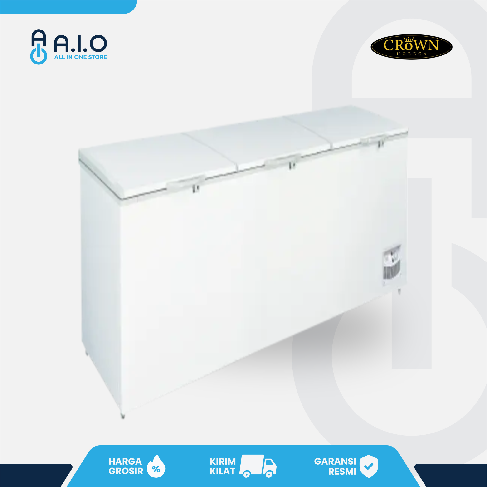 CROWN - CHEST FREEZER 2 PINTU 1250 L - BD 1250