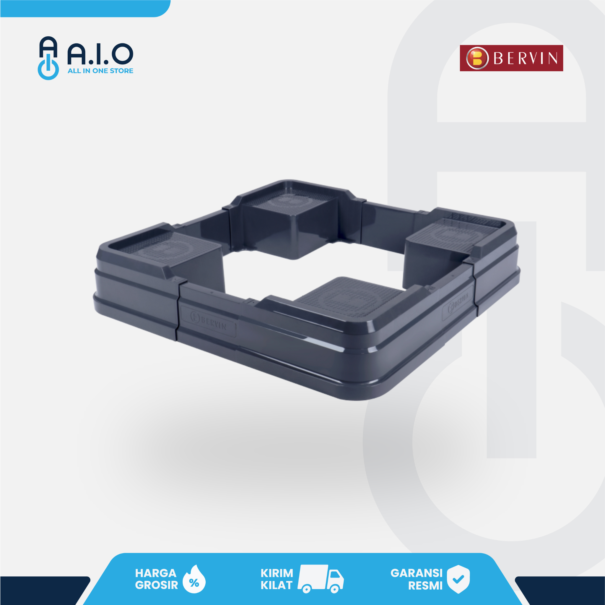 BERVIN - BRACKET MESIN CUCI - BFSA 150 DARK GREY