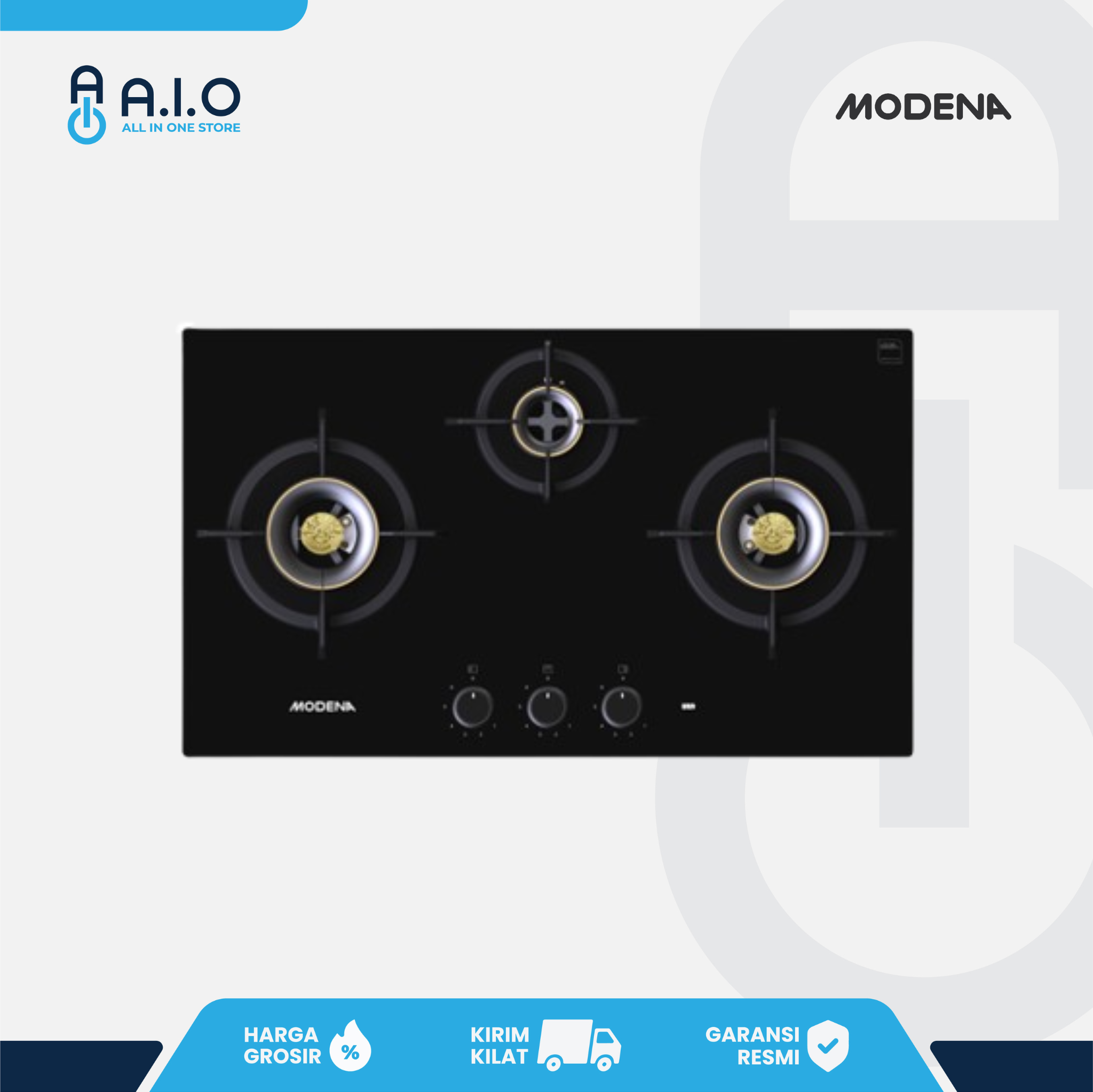 MODENA - KOMPOR TANAM 3 TUNGKU - BH 1735 BDBK