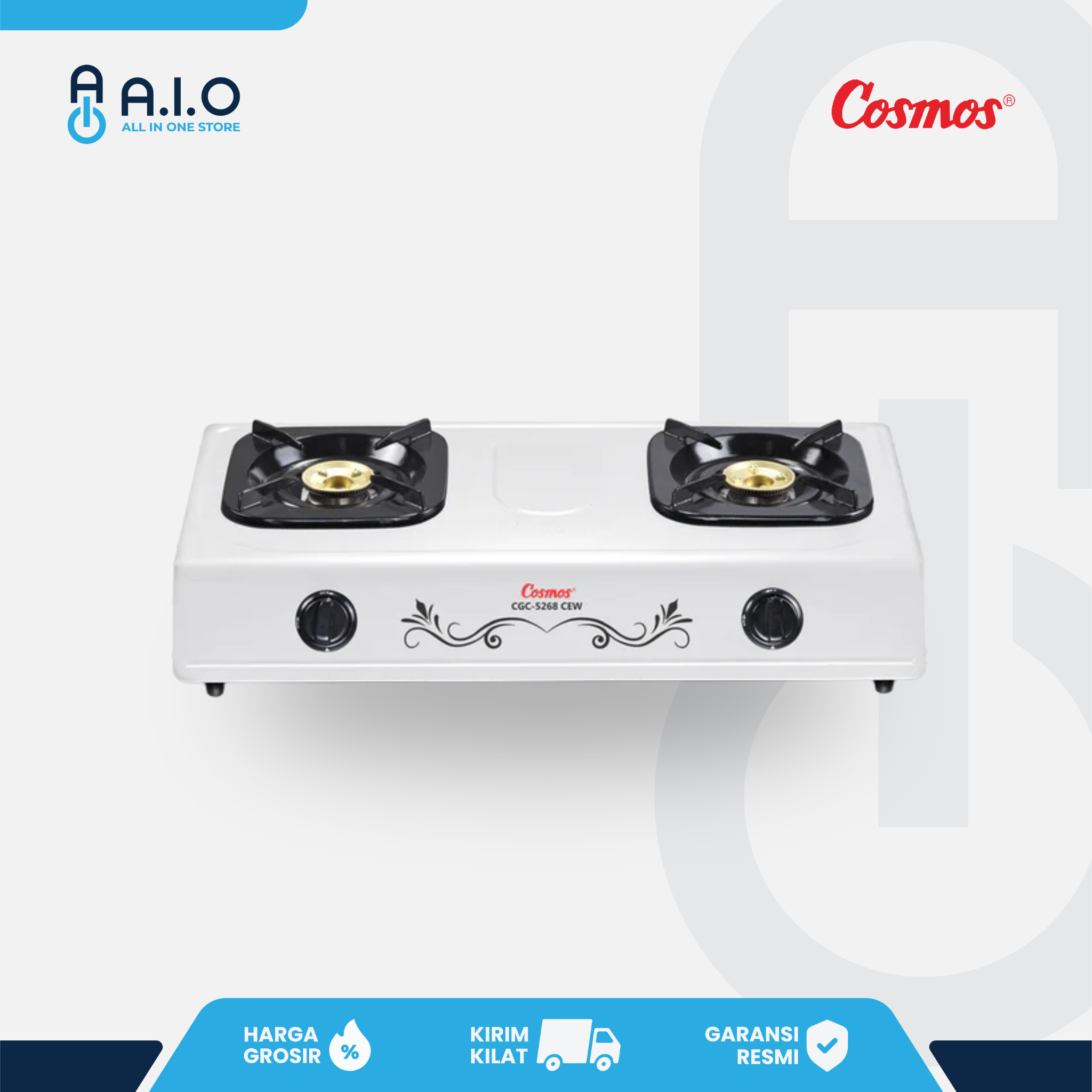 COSMOS - KOMPOR 2 TUNGKU - CGC 5268CEW