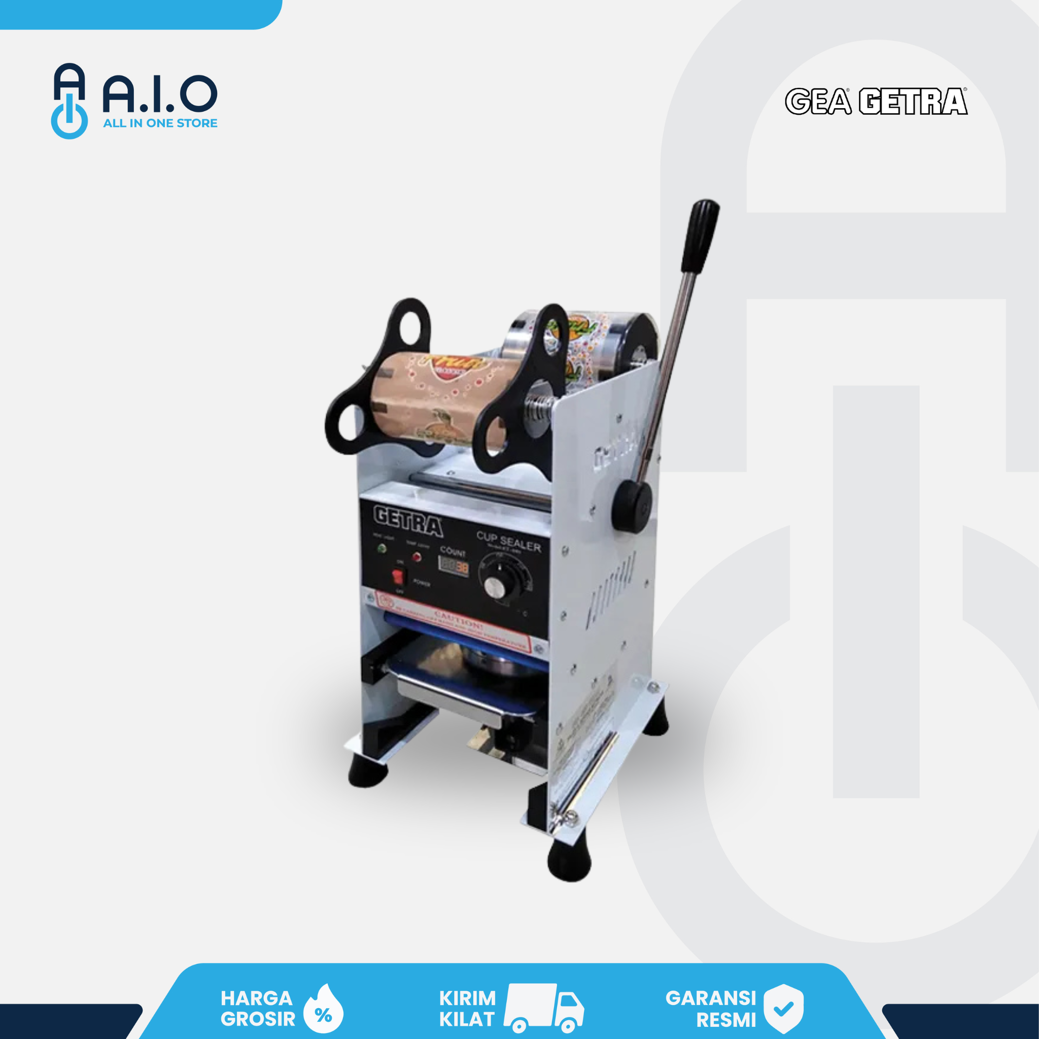 GETRA - CUP SEALER MANUAL - ET D8SM