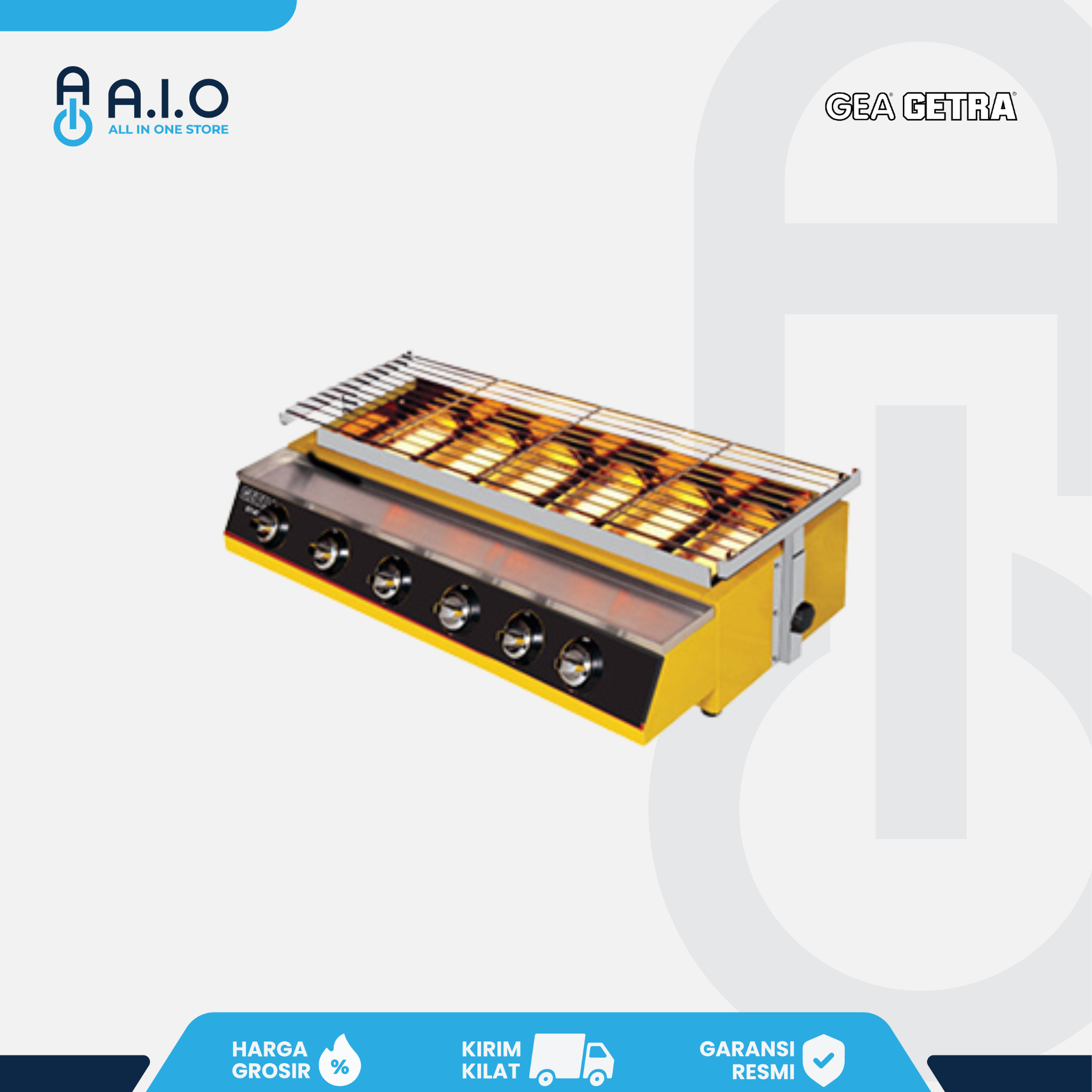 GETRA - GRILLER 6 BURNER - ET K233