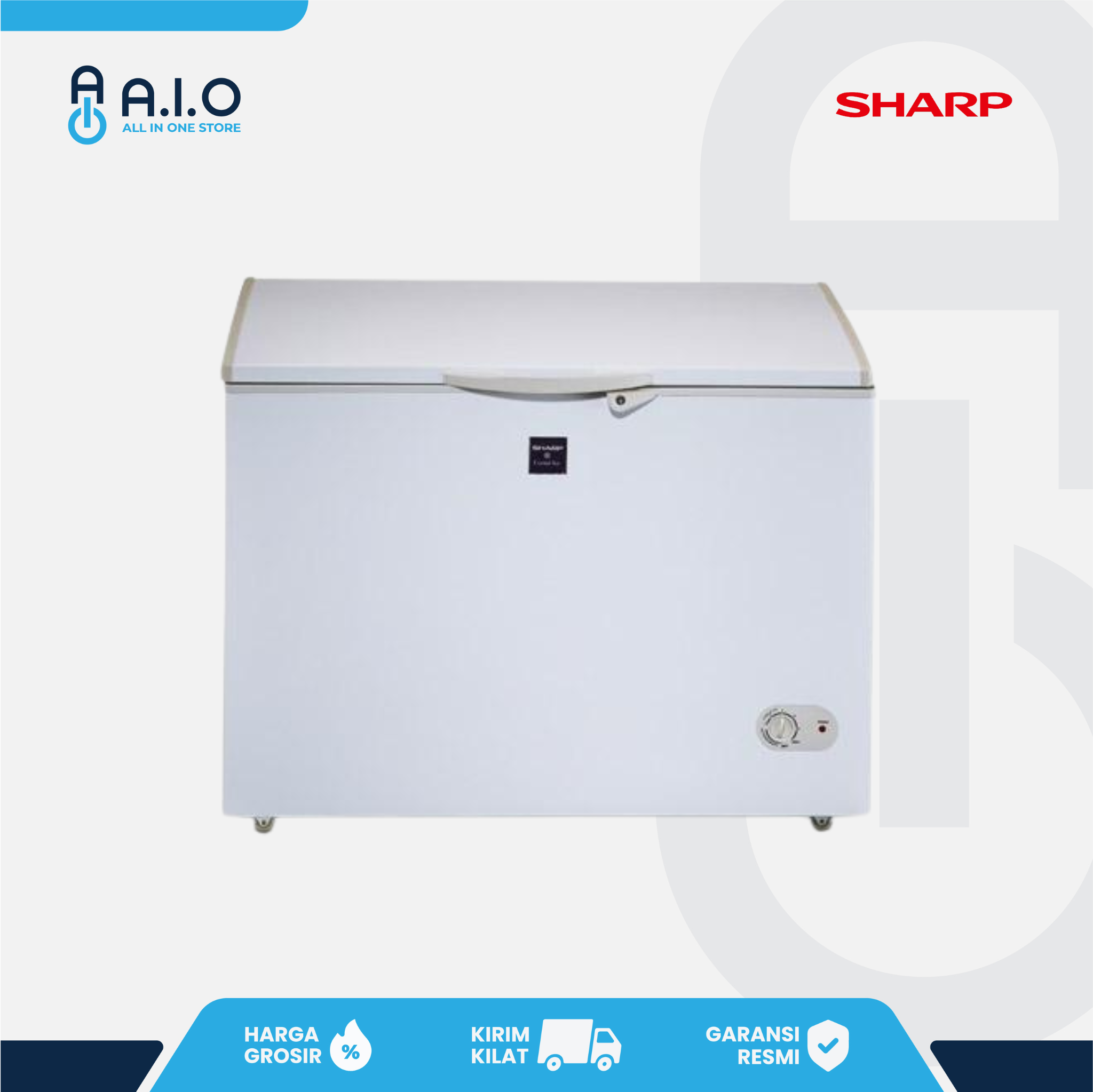 SHARP - CHEST FREEZER 1 PINTU 250 L - FRV 300