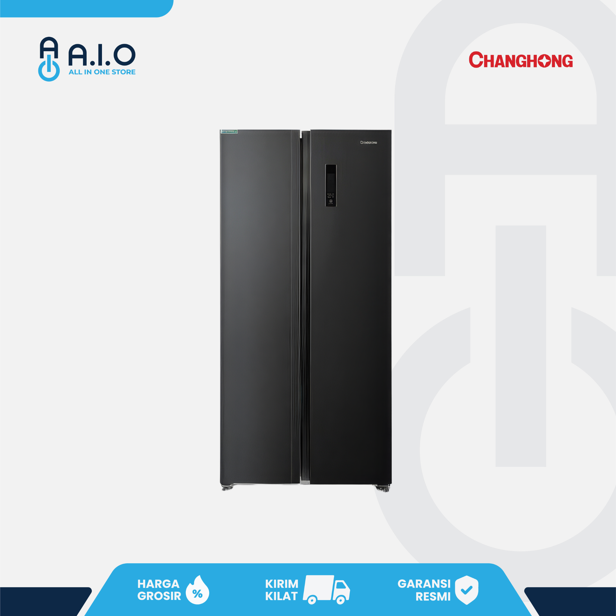 CHANGHONG - KULKAS SIDE BY SIDE 467 L - FSS600NIB