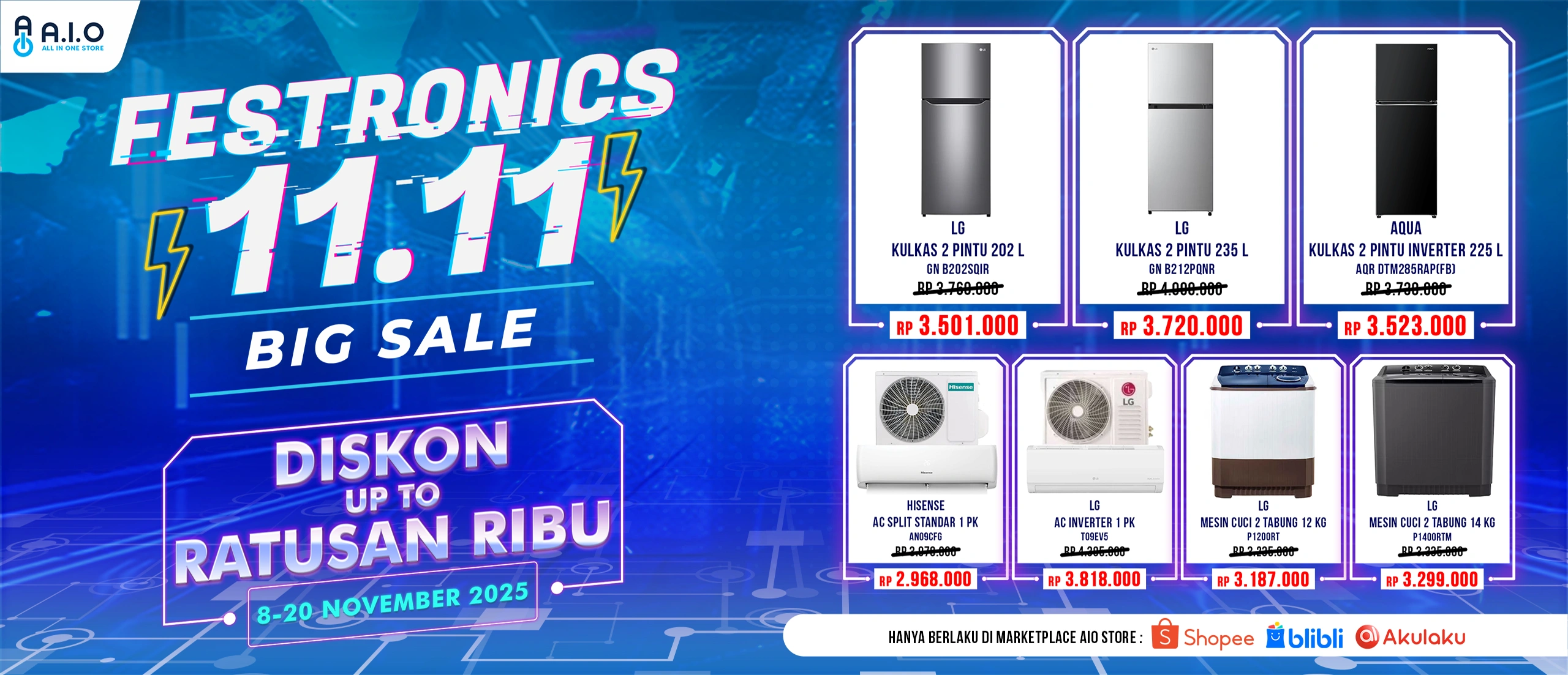 Festronics 11.11 – BIG SALE! WEB BANNER