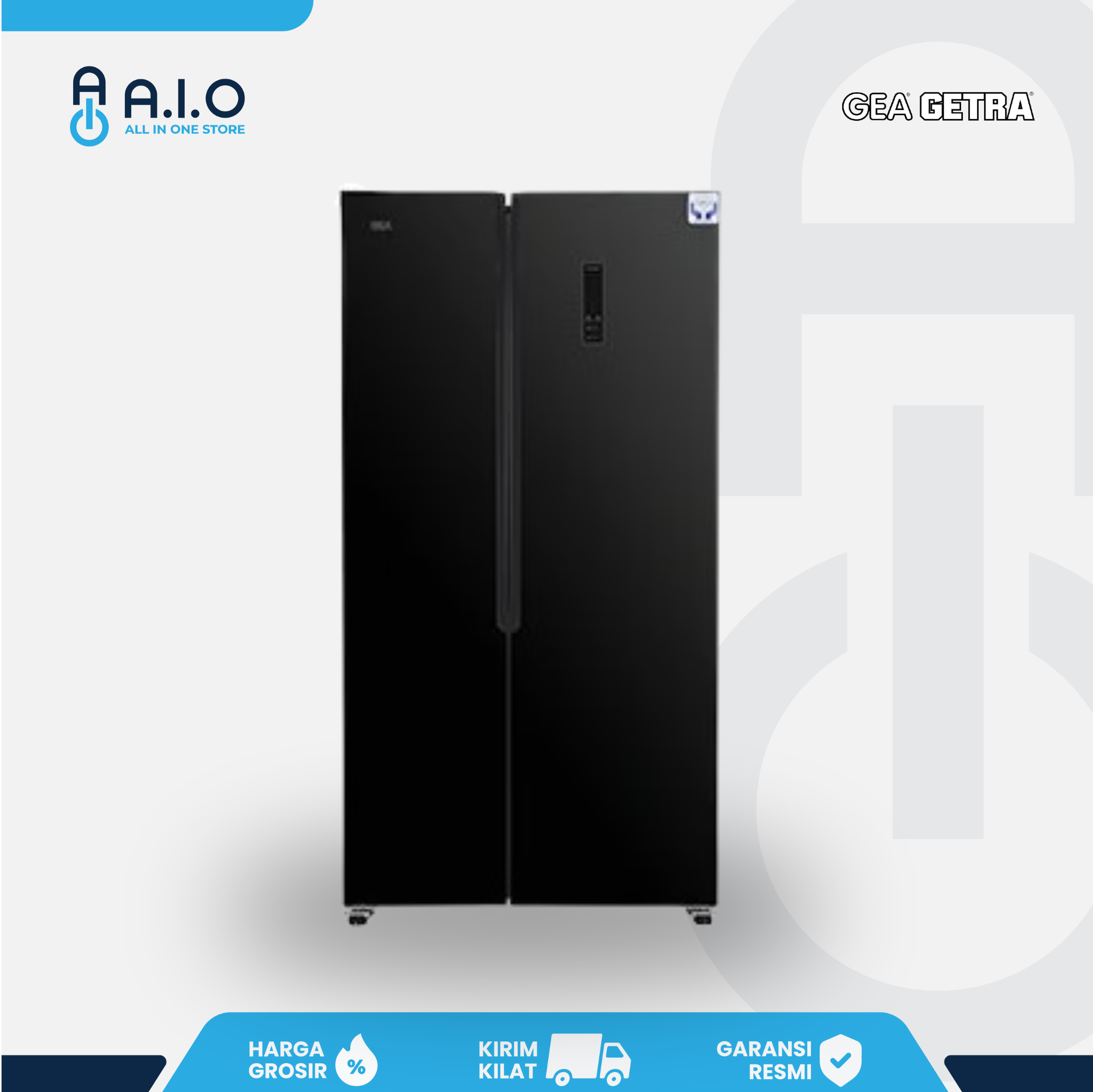 GEA - KULKAS SIDE BY SIDE 178 L - G2D 472R BLACK