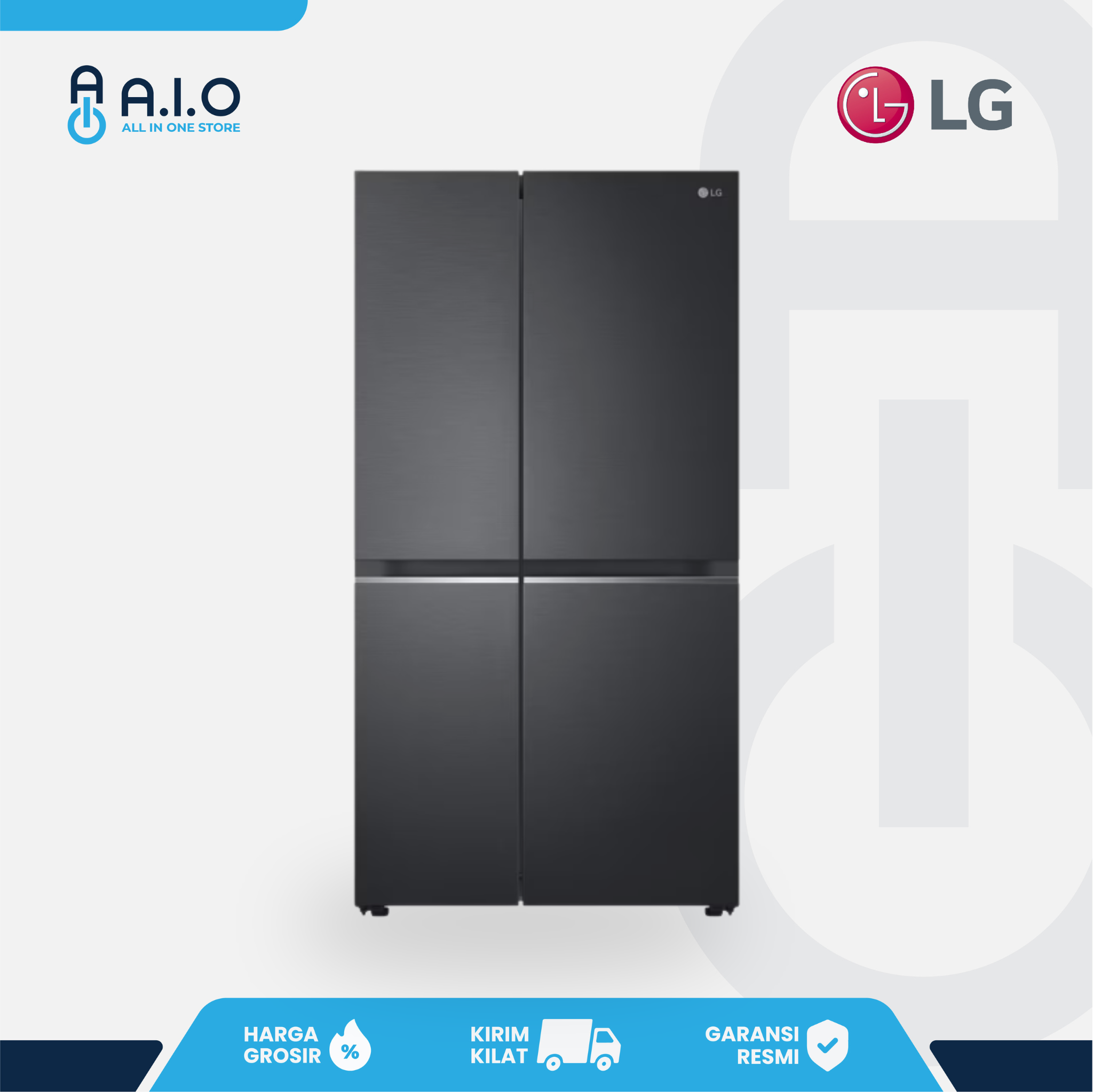 LG - KULKAS SIDE BY SIDE 694 L - GC B257SQZL