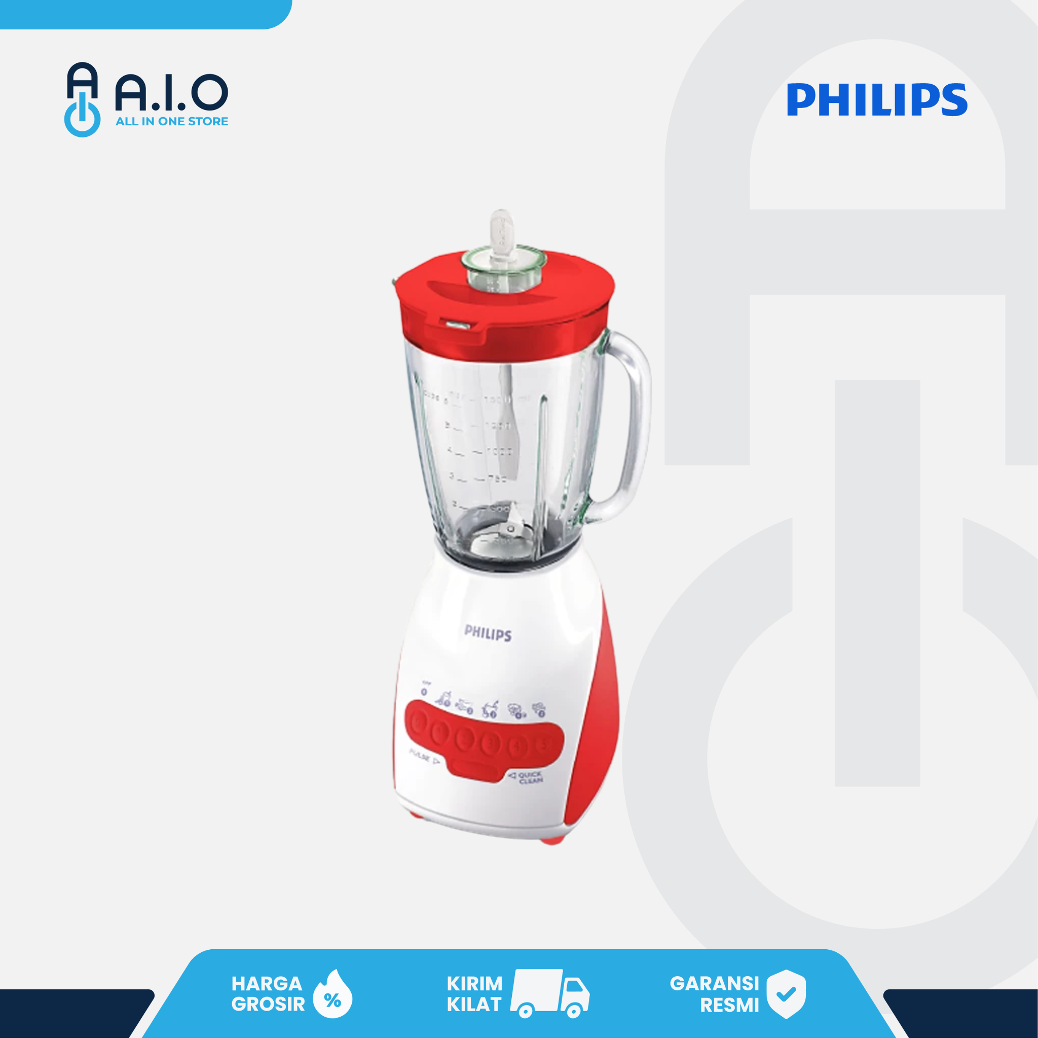 PHILIPS - BLENDER PLASTIC 2 L - HR2115/60