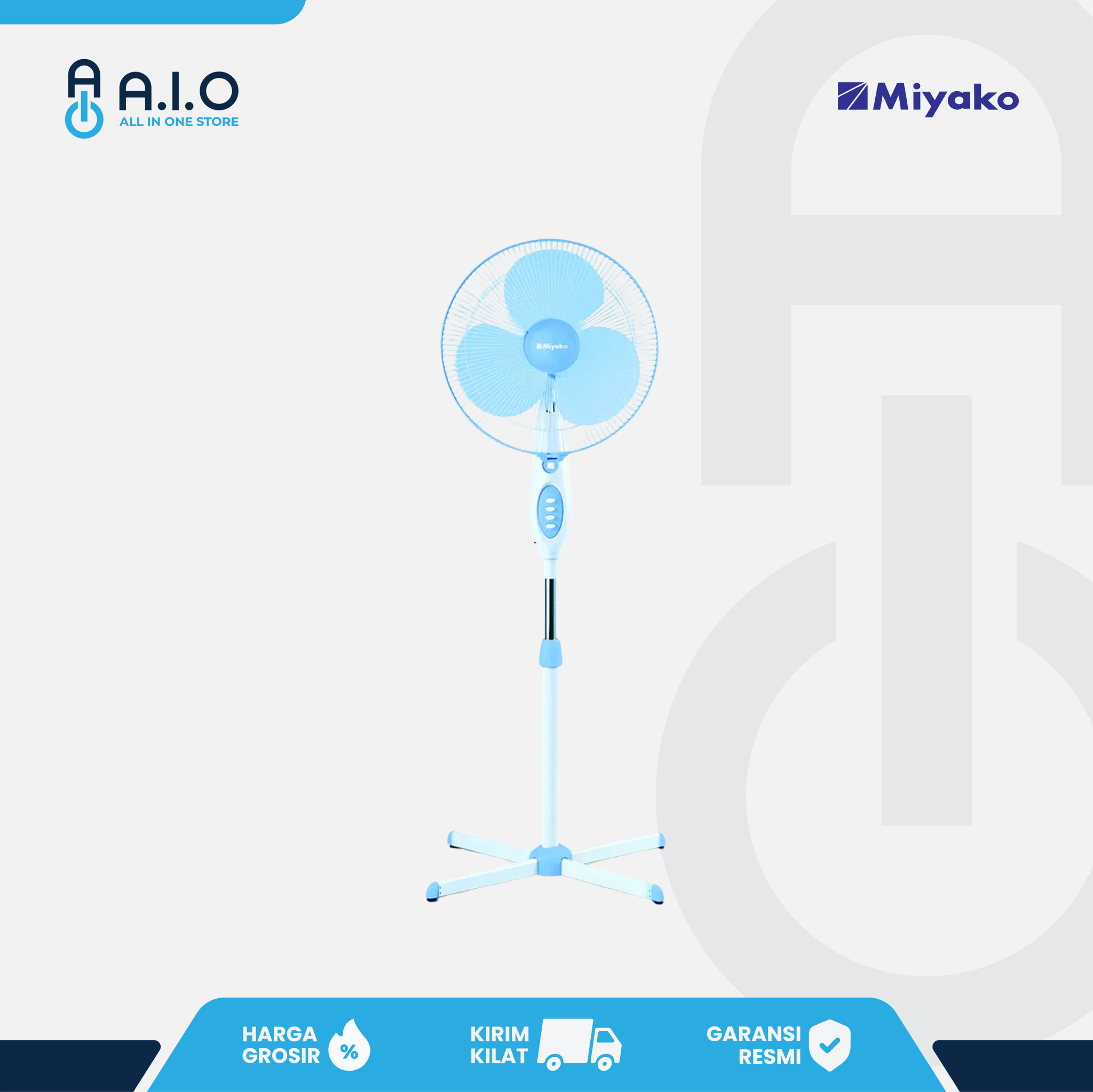 MIYAKO - STAND FAN - KAS 1618BGB
