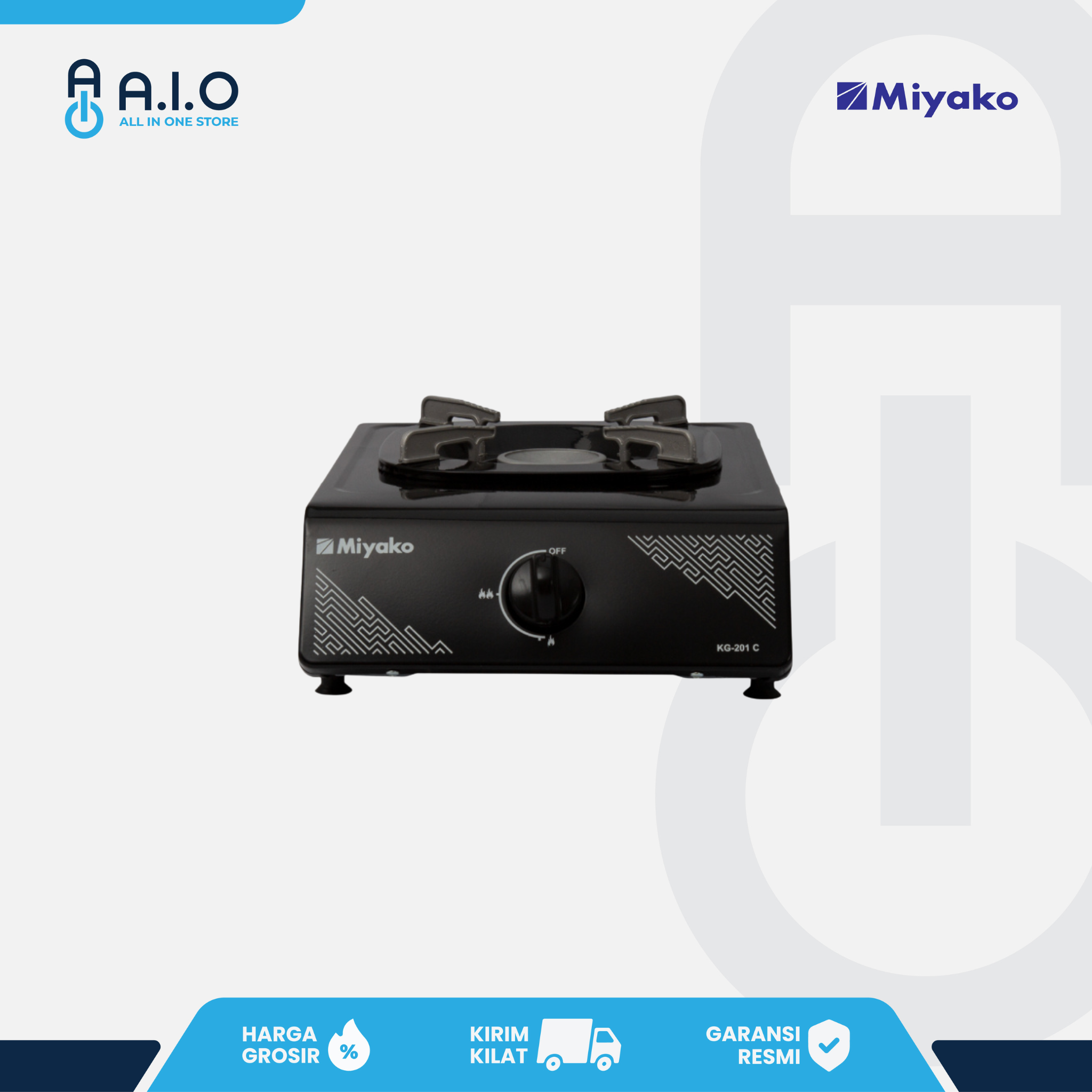 MIYAKO - KOMPOR 1 TUNGKU - KG 201 C