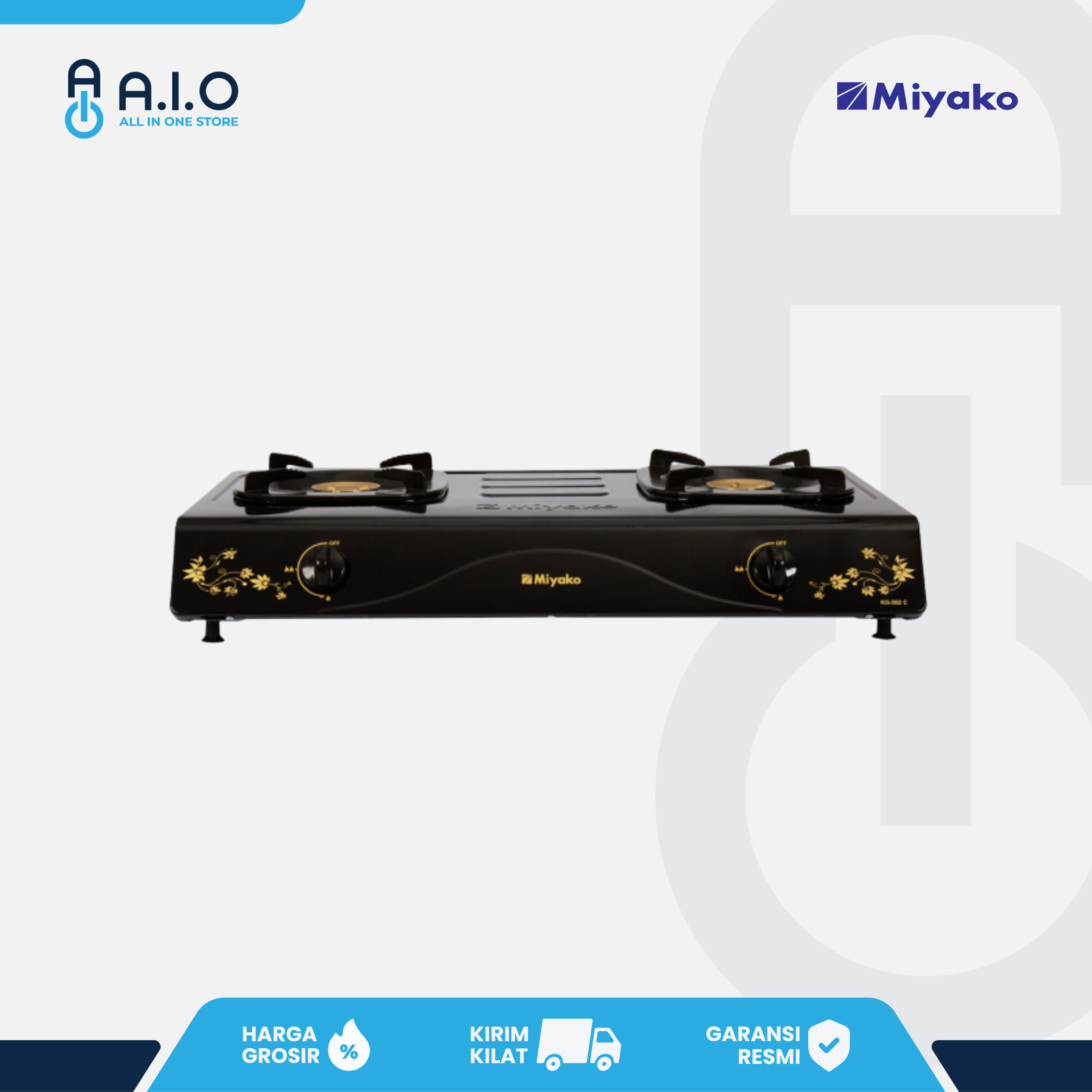 MIYAKO - KOMPOR 2 TUNGKU - KG 502C