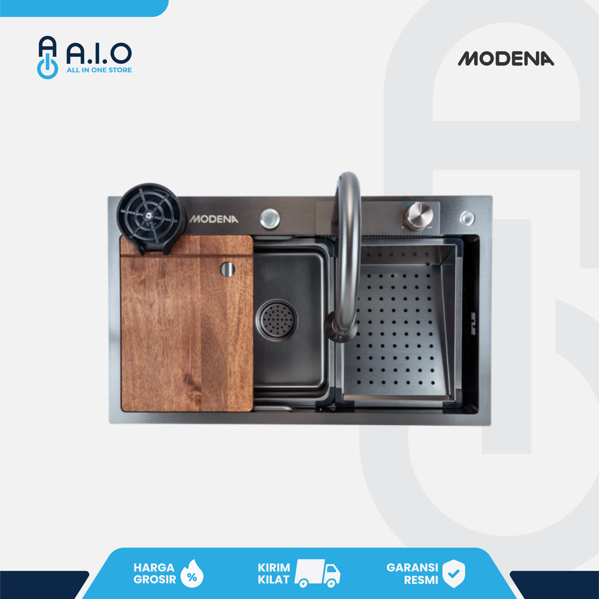 MODENA - MULTIFUNCTION SINK - KS 3190 HTGM