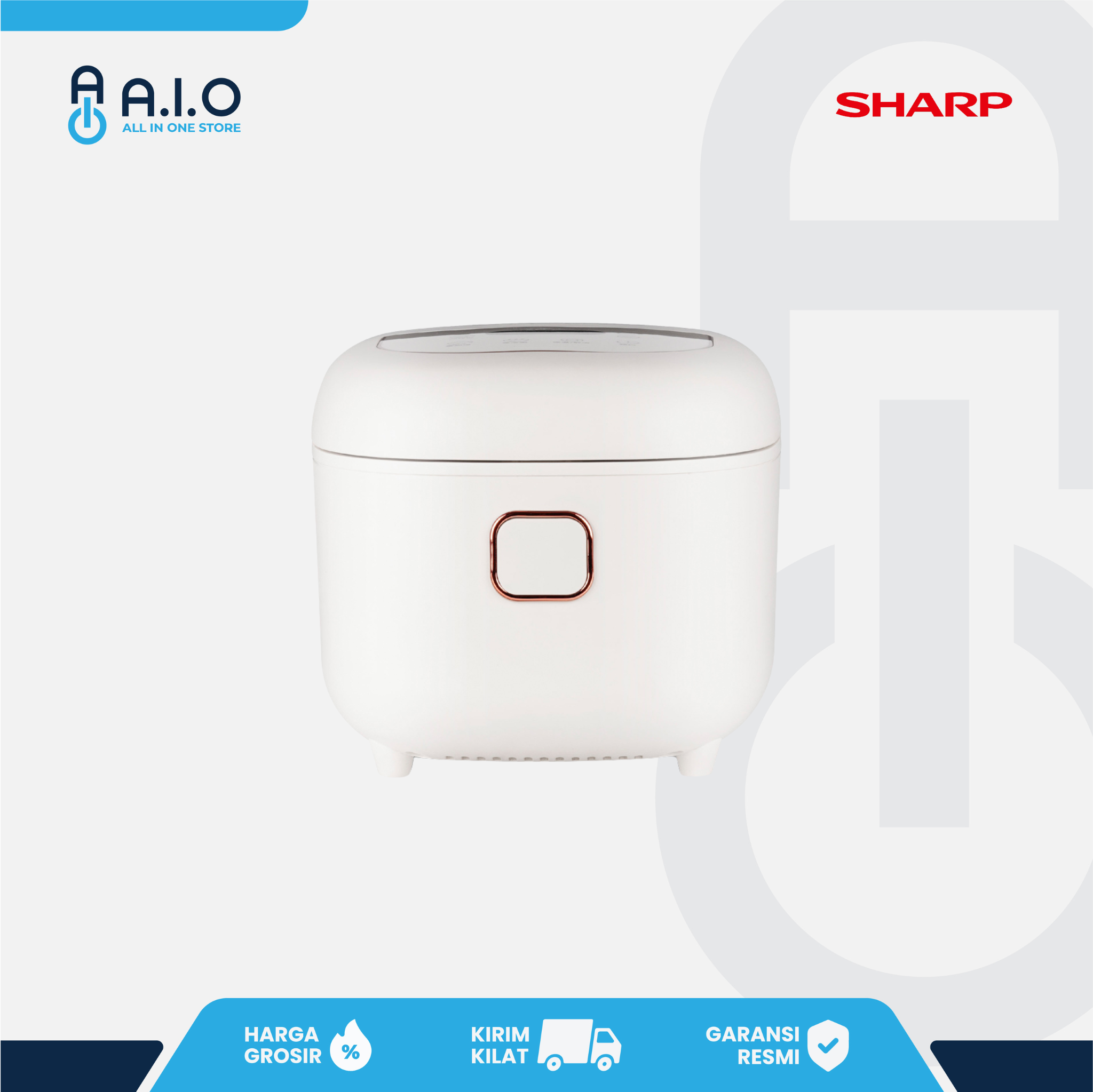 SHARP - RICE COOKER DIGITAL 0.7 L - KS DT07 WH