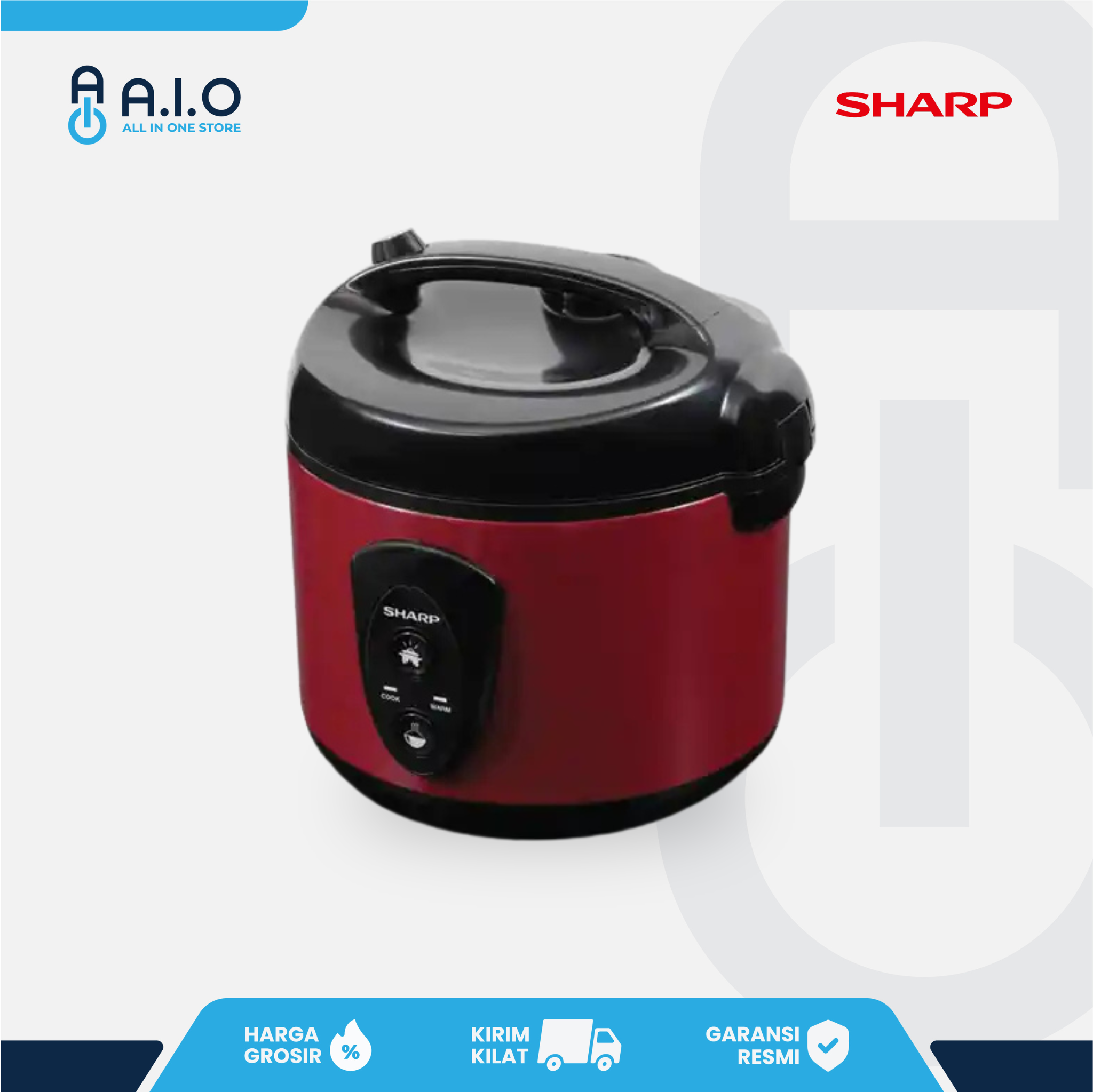SHARP - RICE COOKER 1.8 L - KS N18MG RD