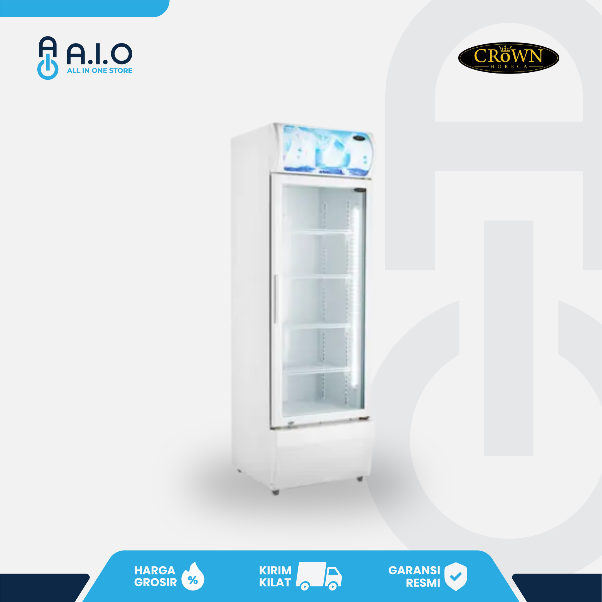 CROWN - SHOWCASE CHILLER 1 PINTU 400 L - LG 400