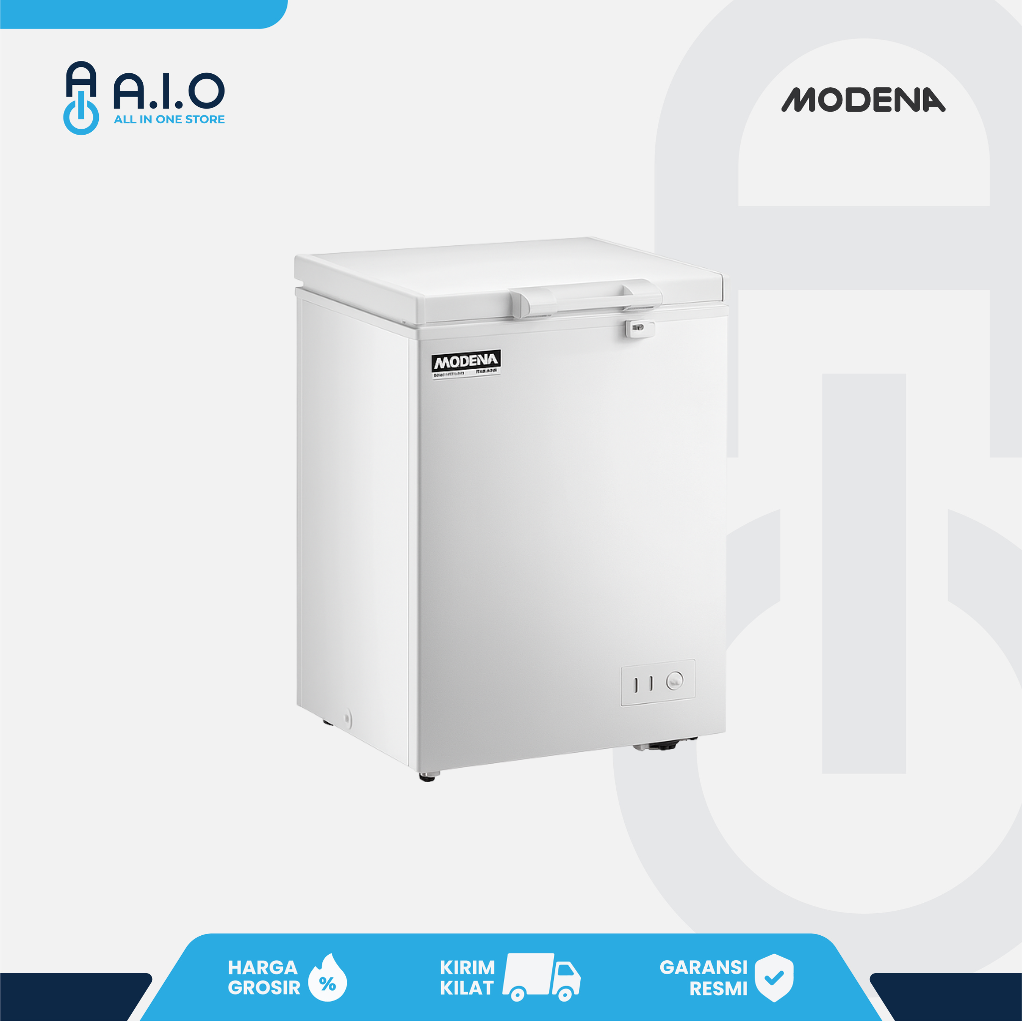 MODENA - CHEST FREEZER 1 PINTU 116 L - MD 0111 MAWH
