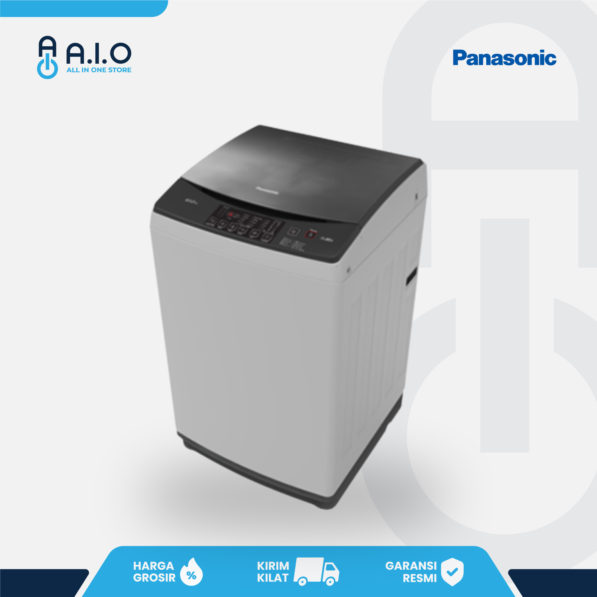 PANASONIC - MESIN CUCI TOP LOADING 9.5 KG - NA F95MB1WSG