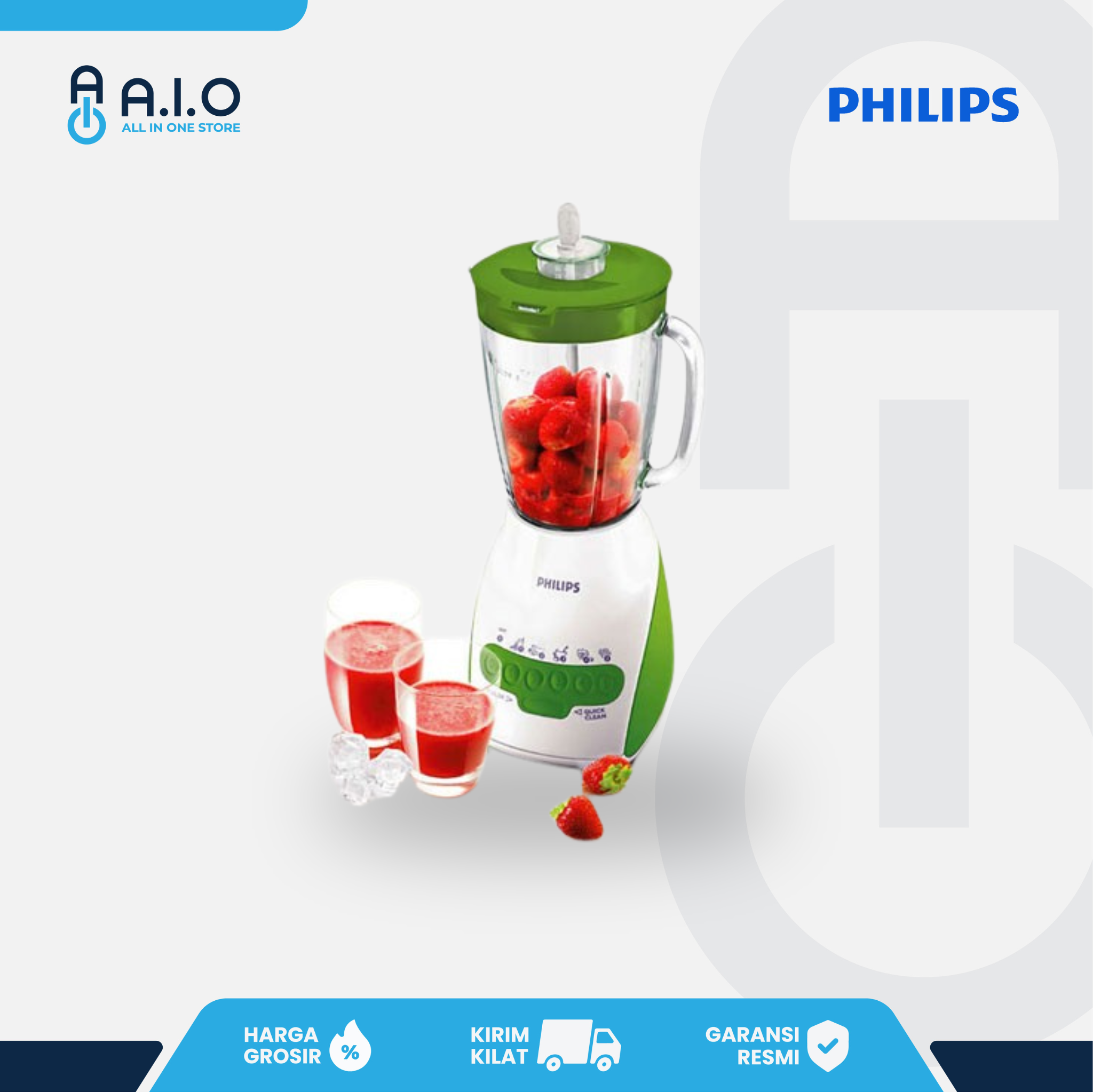 PHILIPS - BLENDER PLASTIC 2 L - HR2115/40