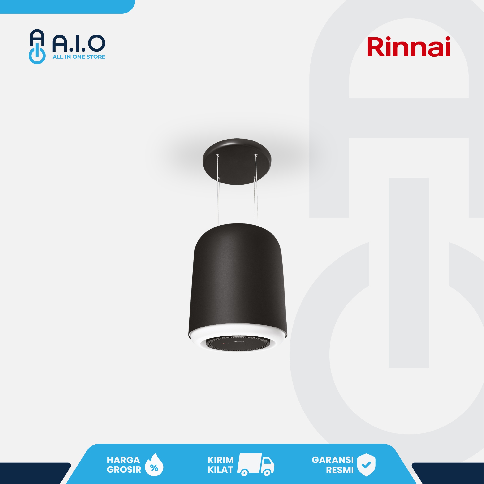 RINNAI - COOKER HOOD - RH D3154 BKR