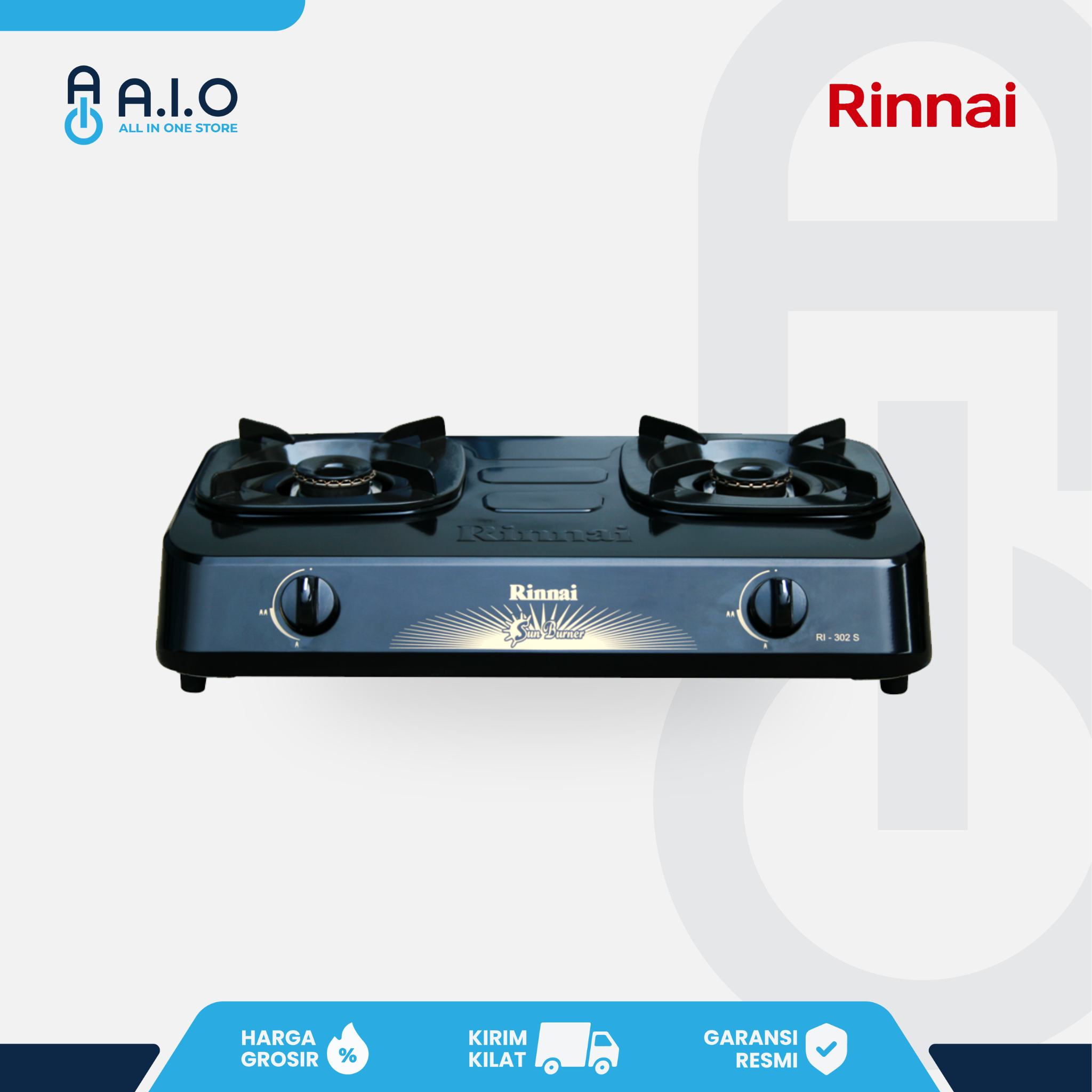 RINNAI - KOMPOR 2 TUNGKU - RI 302S