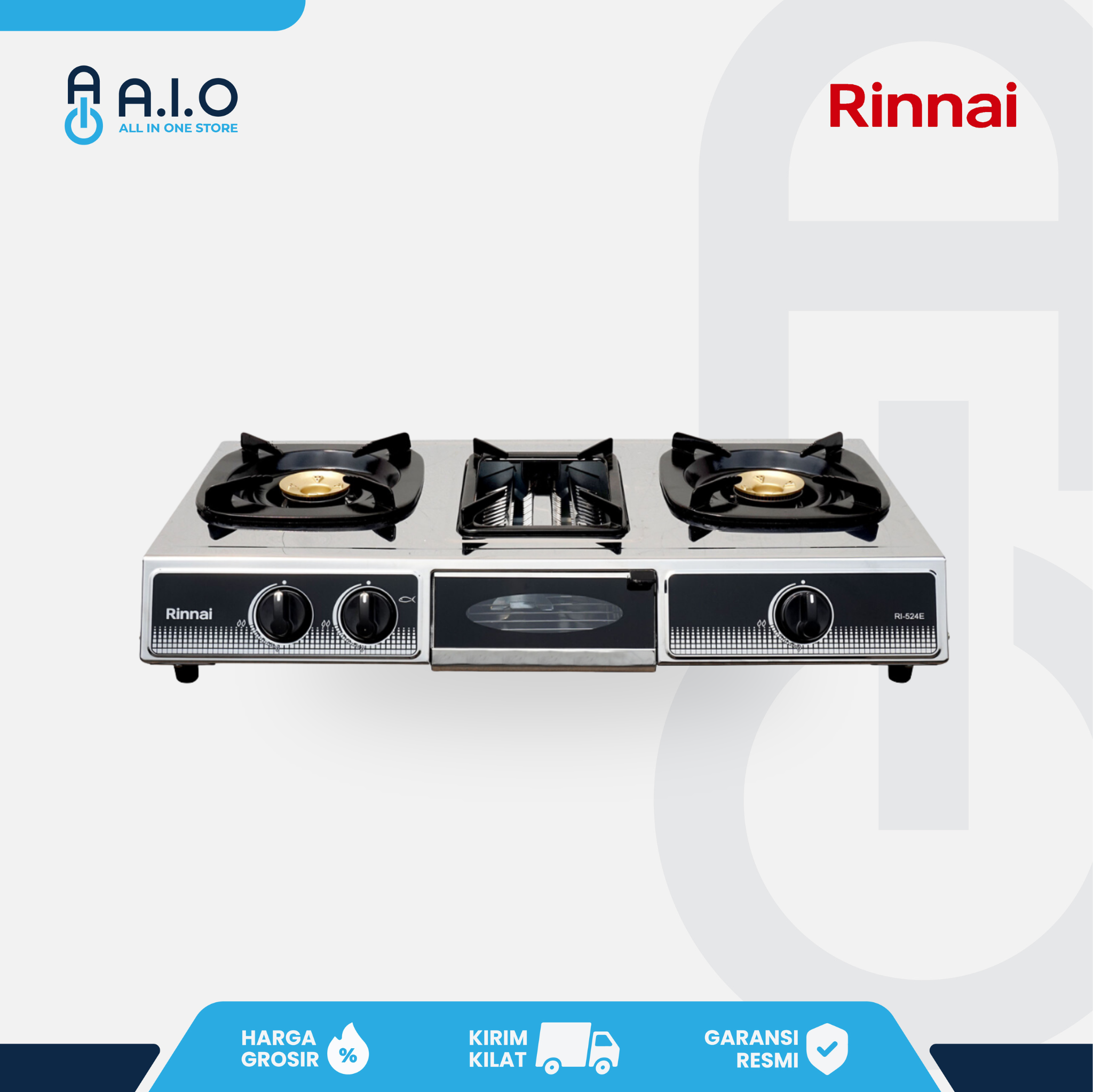 RINNAI - KOMPOR 3 TUNGKU - RI 524E