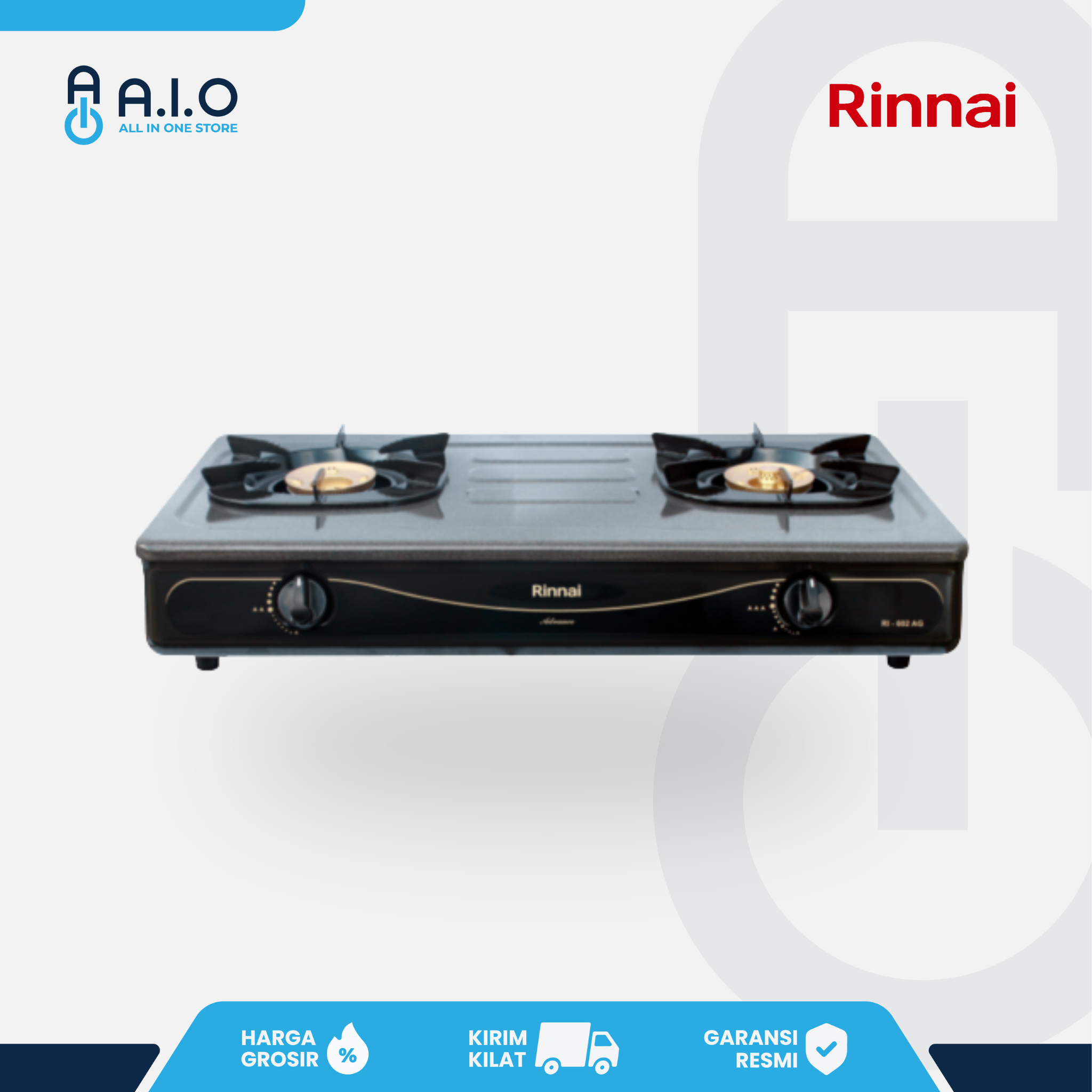 RINNAI - KOMPOR 2 TUNGKU - RI 602BGX