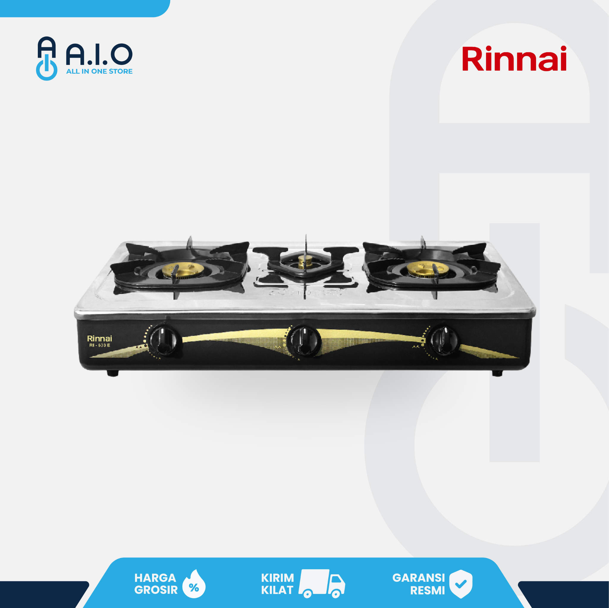 RINNAI - KOMPOR 3 TUNGKU - RI 603E