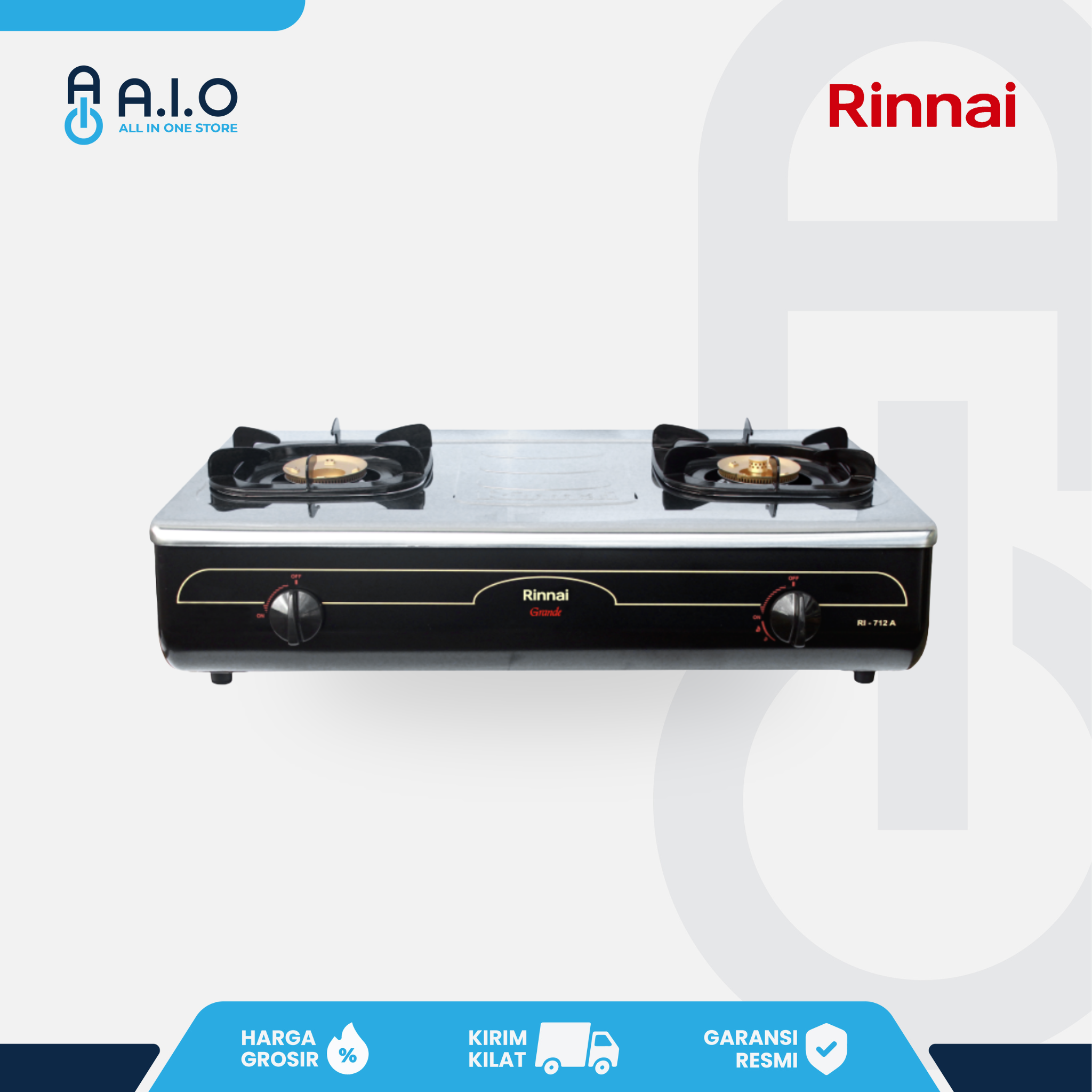 RINNAI - KOMPOR 2 TUNGKU - RI 712A