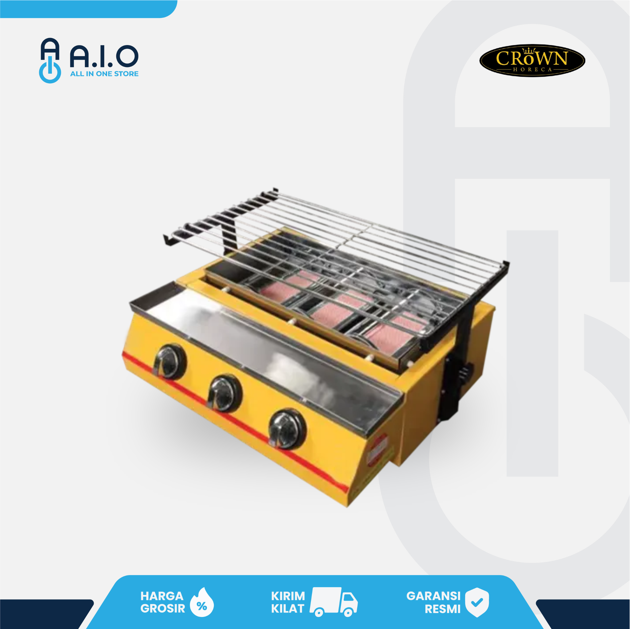 CROWN - GAS ROASTER 3 BURNERS - ROS K122