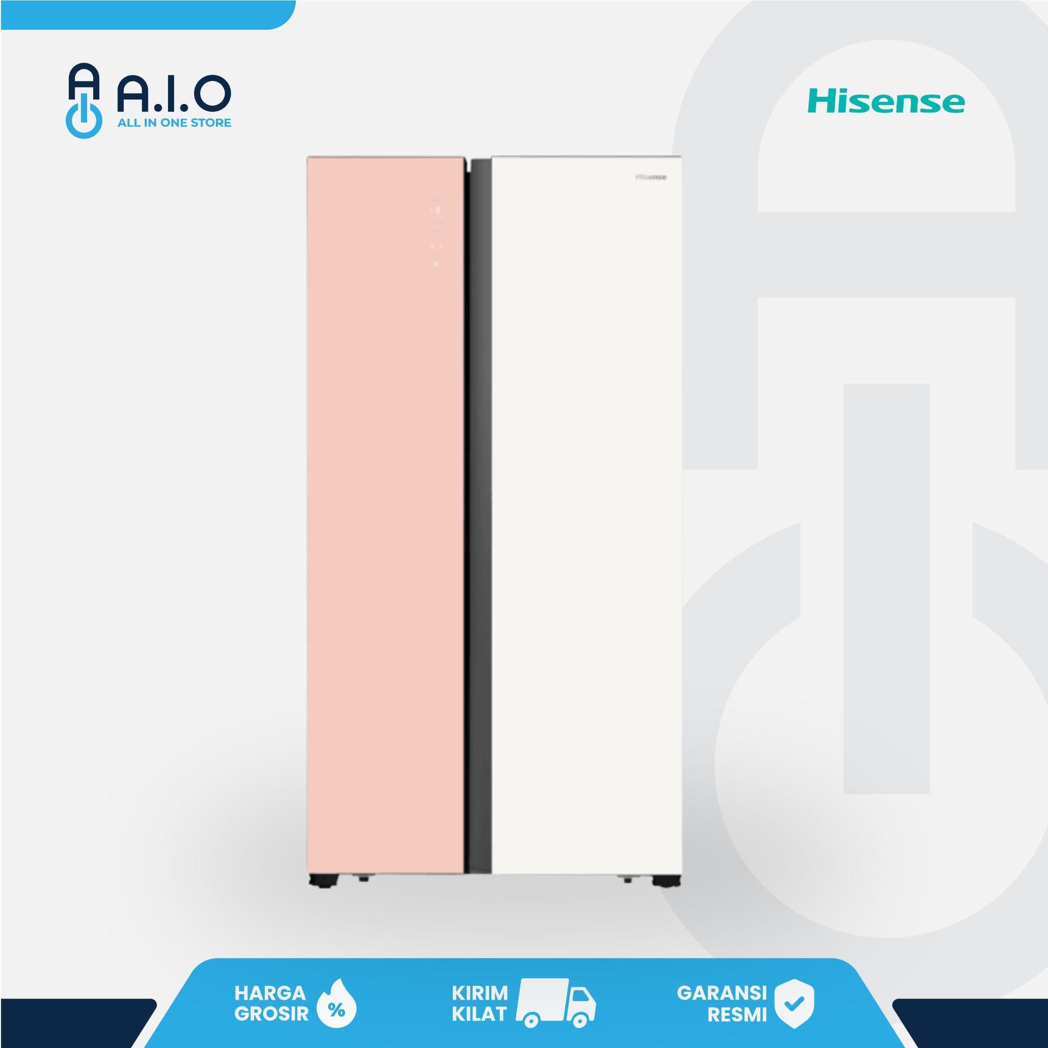 HISENSE - KULKAS SIDE BY SIDE INVERTER 566 L - RS688N4IWPU