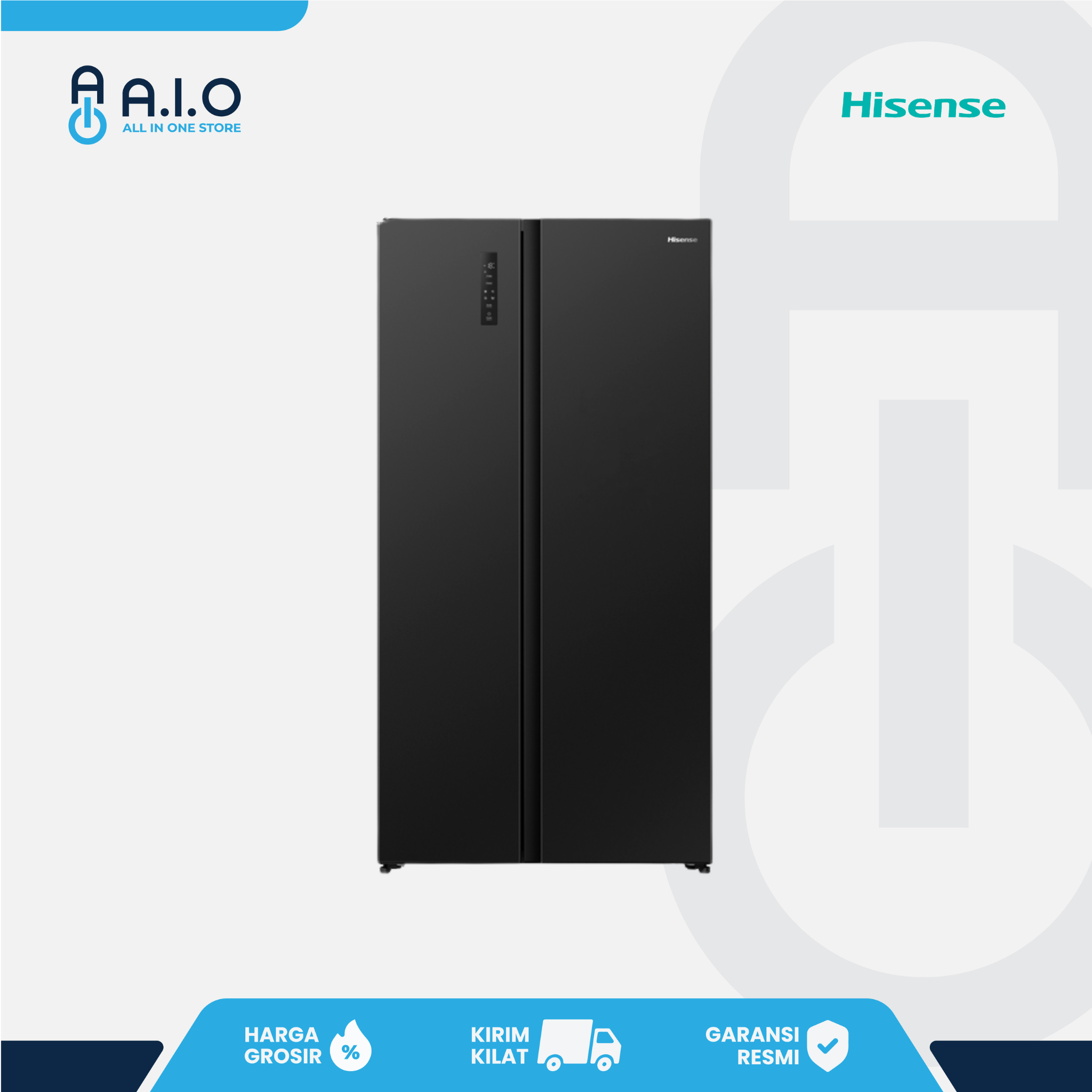 HISENSE - KULKAS SIDE BY SIDE 544 L - RS708N4IBU