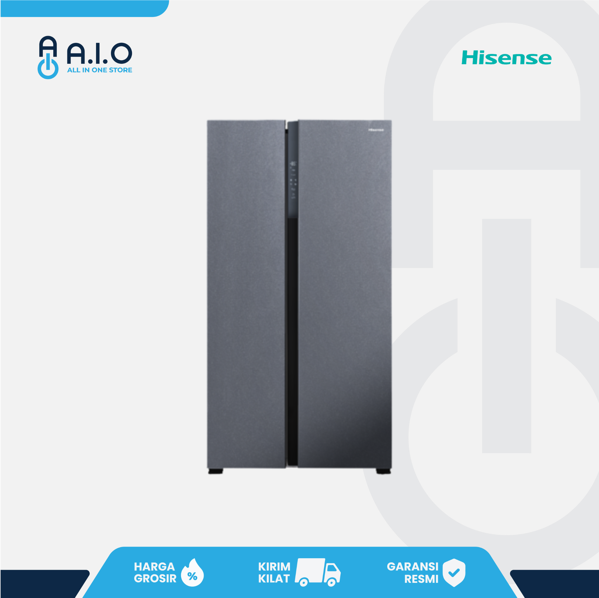 HISENSE - KULKAS SIDE BY SIDE 544 L - RS708N4ISN