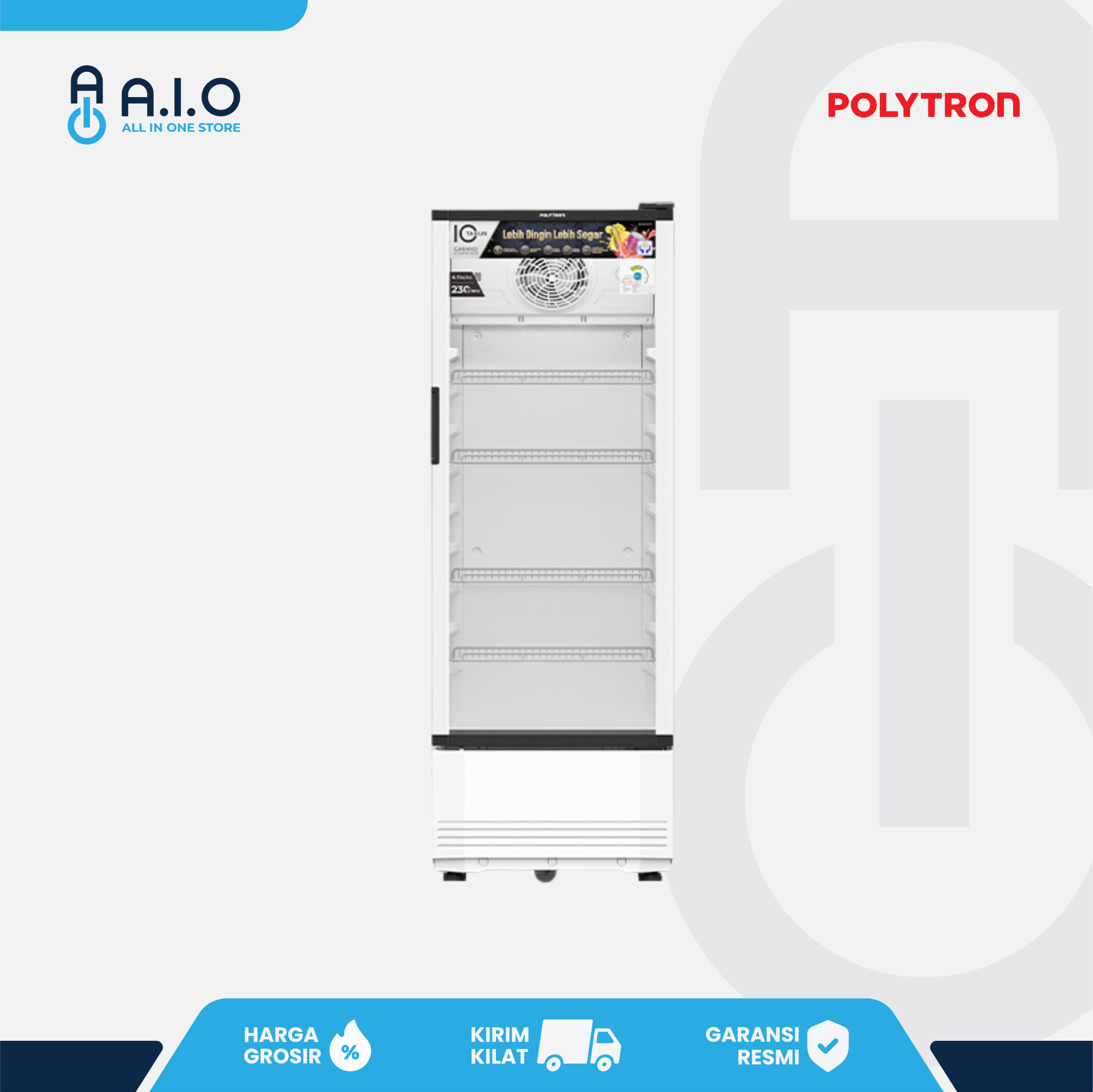 POLYTRON - SHOWCASE 1 PINTU 230 L - SCN 220