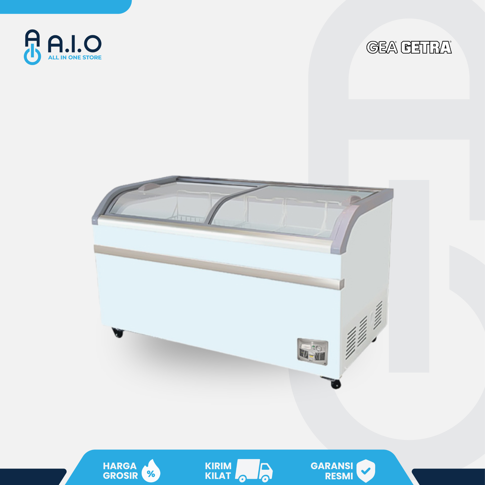 GEA - CHEST FREEZER SLIDING GLASS 2 PINTU - SD 500BY