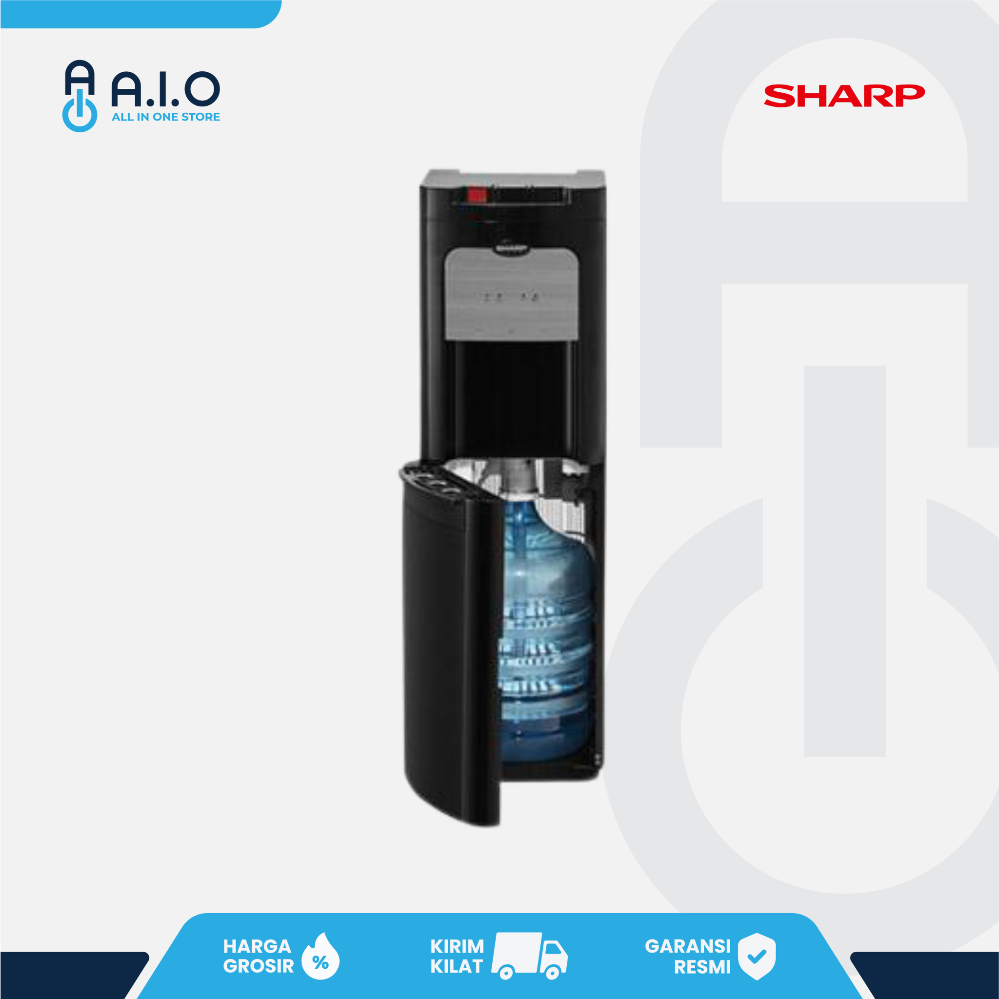 SHARP - DISPENSER GALON BAWAH - SWD 80EHL BK