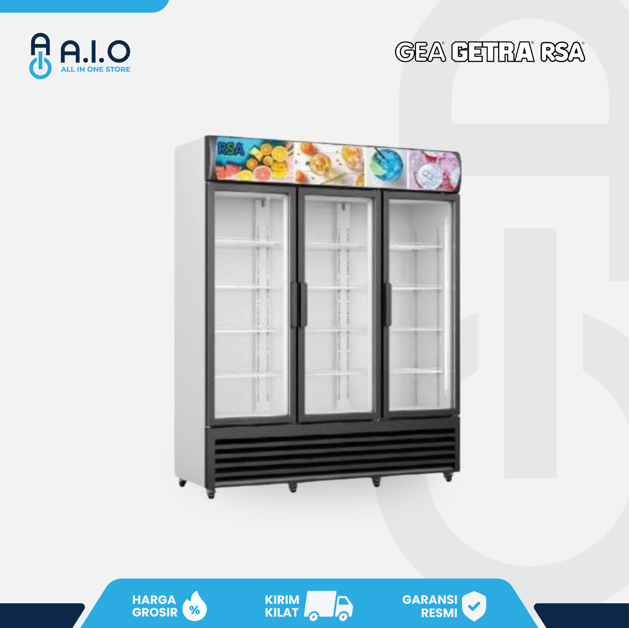 RSA - SHOWCASE 3 PINTU 1065 L - TOPAZ 1100