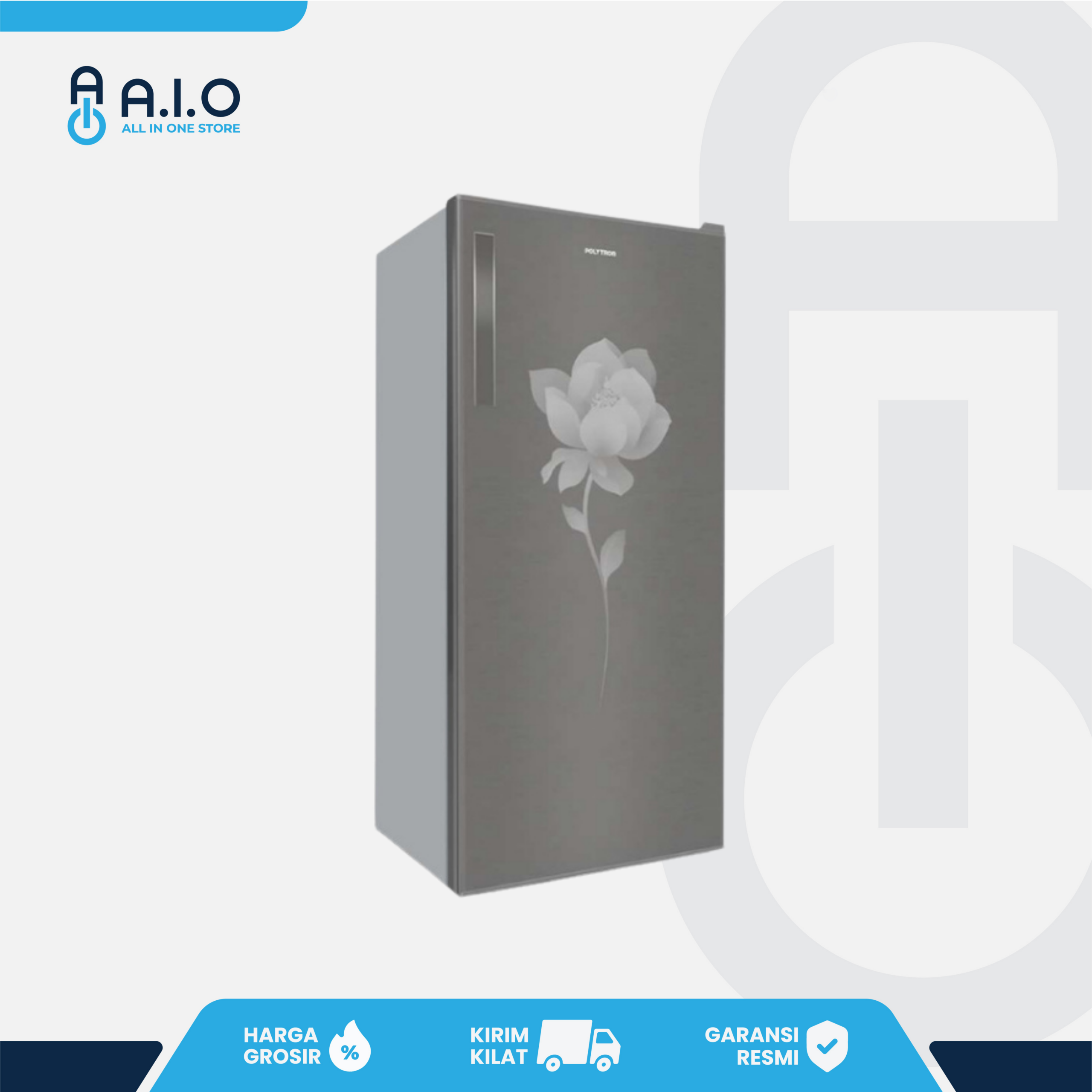 POLYTRON - KULKAS 1 PINTU 180 L - PRB 186RS