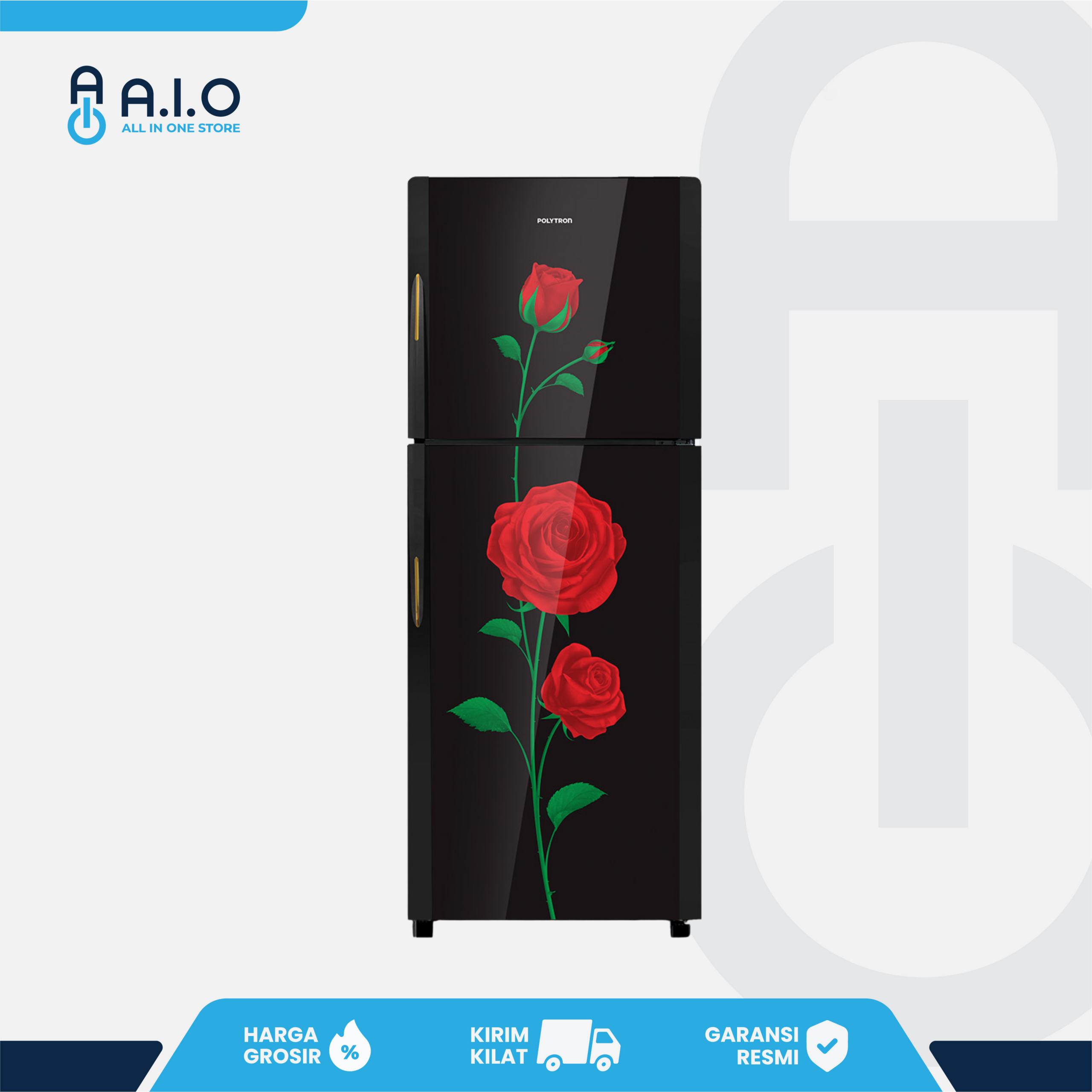 POLYTRON - KULKAS 2 PINTU 210 L - PRM 21DRX