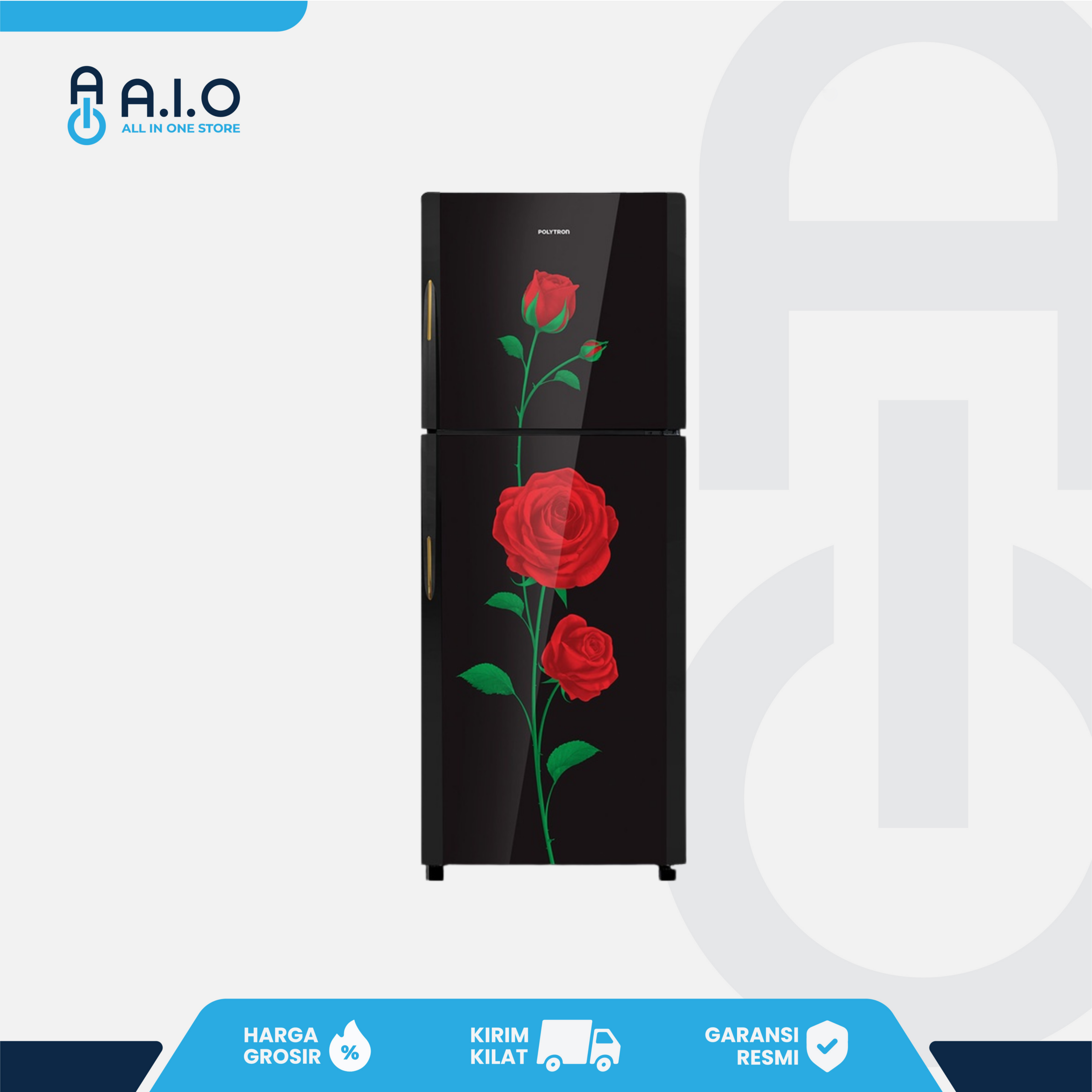 POLYTRON - KULKAS 2 PINTU 220 L - PRM 23DRX