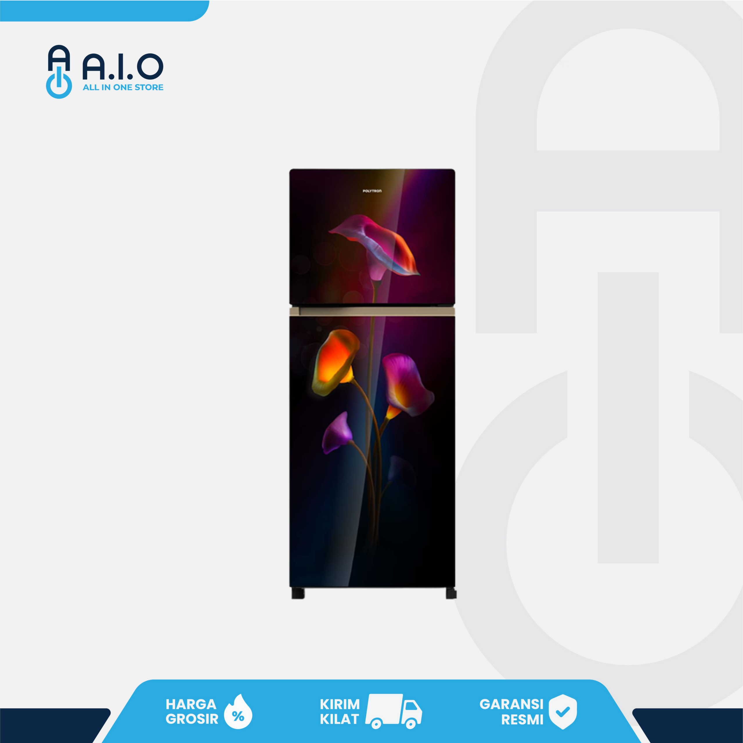 POLYTRON - KULKAS 2 PINTU 220 L - PRW 23MTR