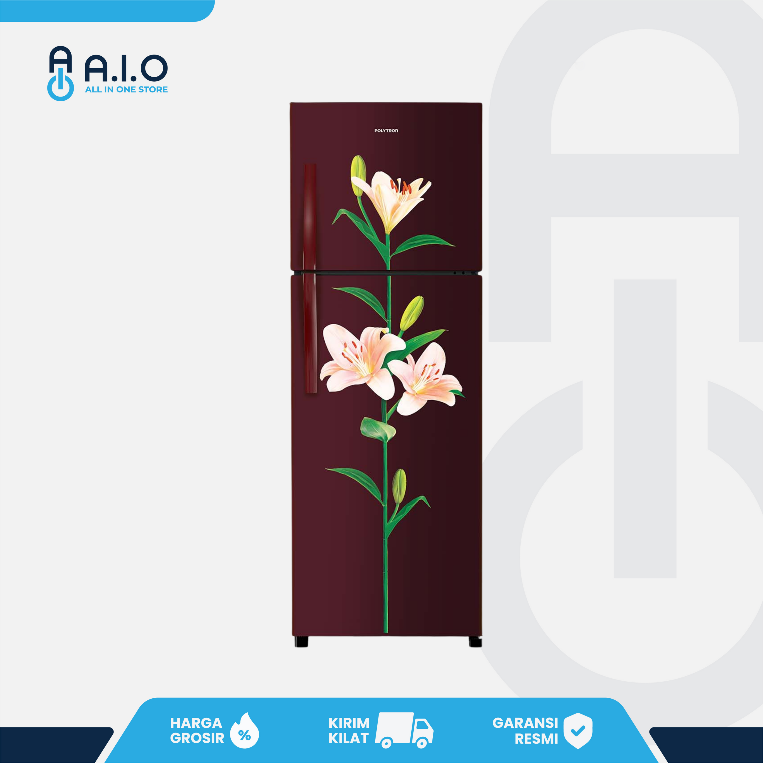 POLYTRON - KULKAS 2 PINTU 240 L - PRB 287PR