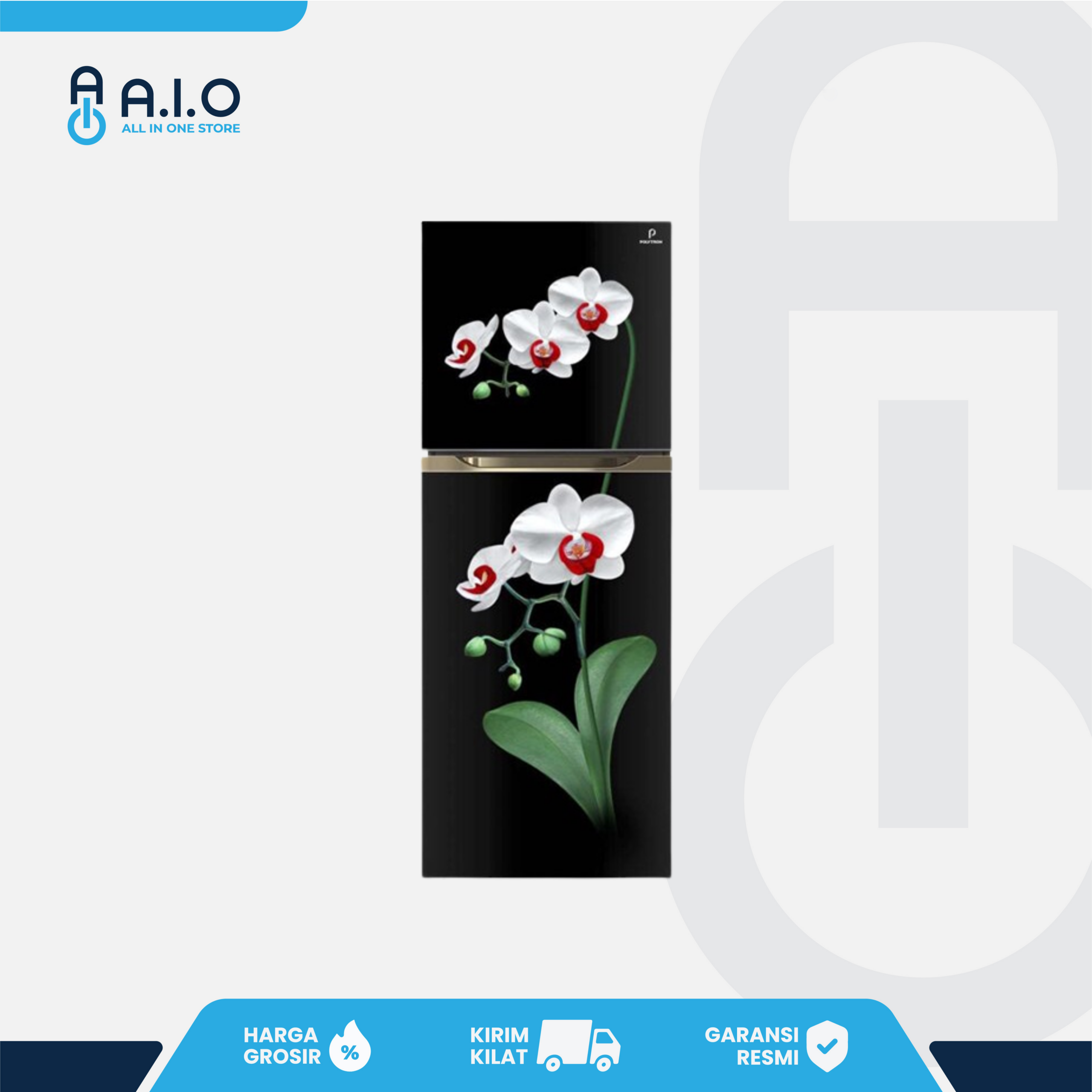 POLYTRON - KULKAS 2 PINTU 300 L - PRM 430MOW