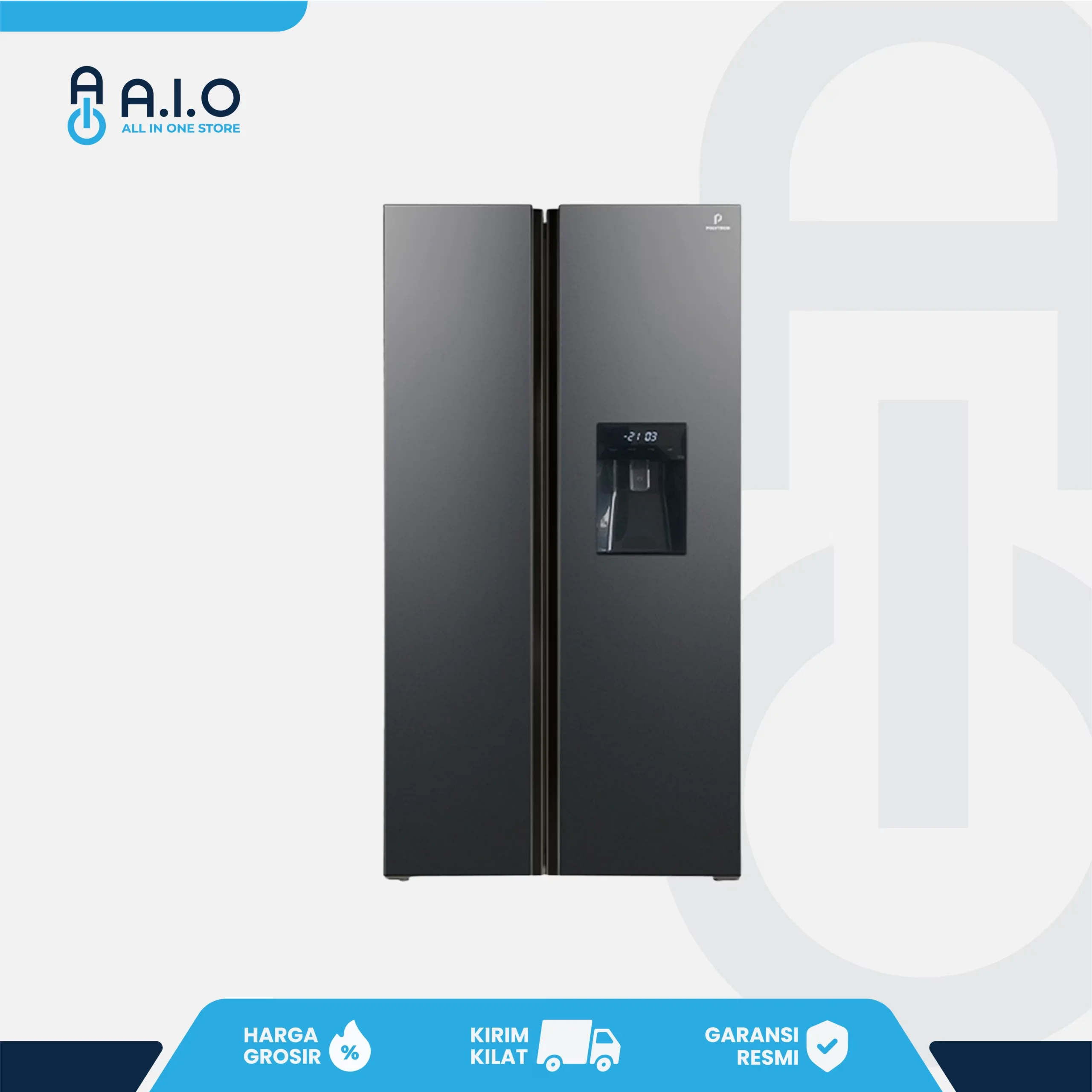 POLYTRON - KULKAS SIDE BY SIDE 472 L - PRS 480X 1 POLYTRON - KULKAS SIDE BY SIDE 472 L - PRS 480X