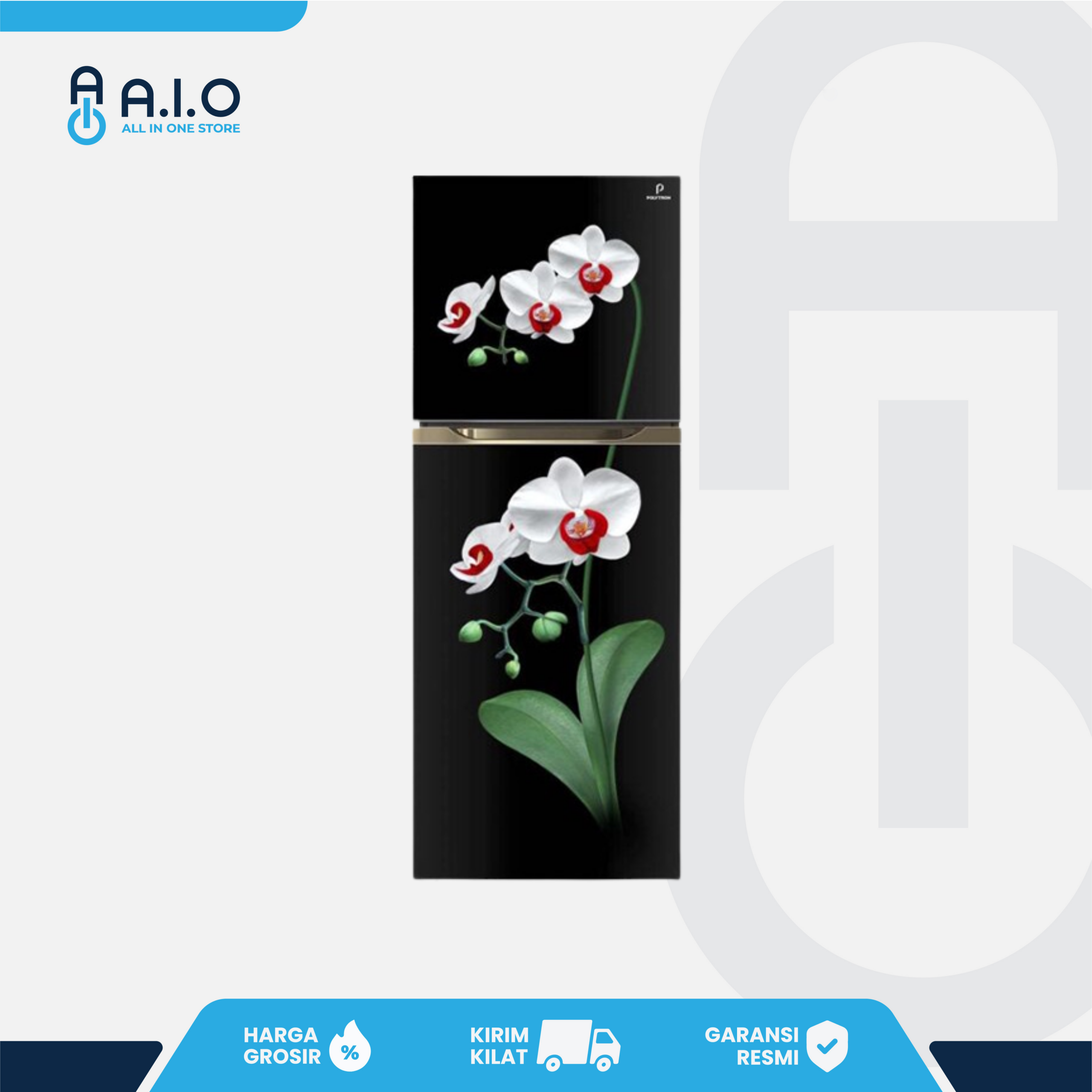 POLYTRON - KULKAS 2 PINTU 350 L - PRM 495MOW