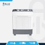 7011HT FRONT AQUA - MESIN CUCI 2 TABUNG 7 KG - QW 7011HT
