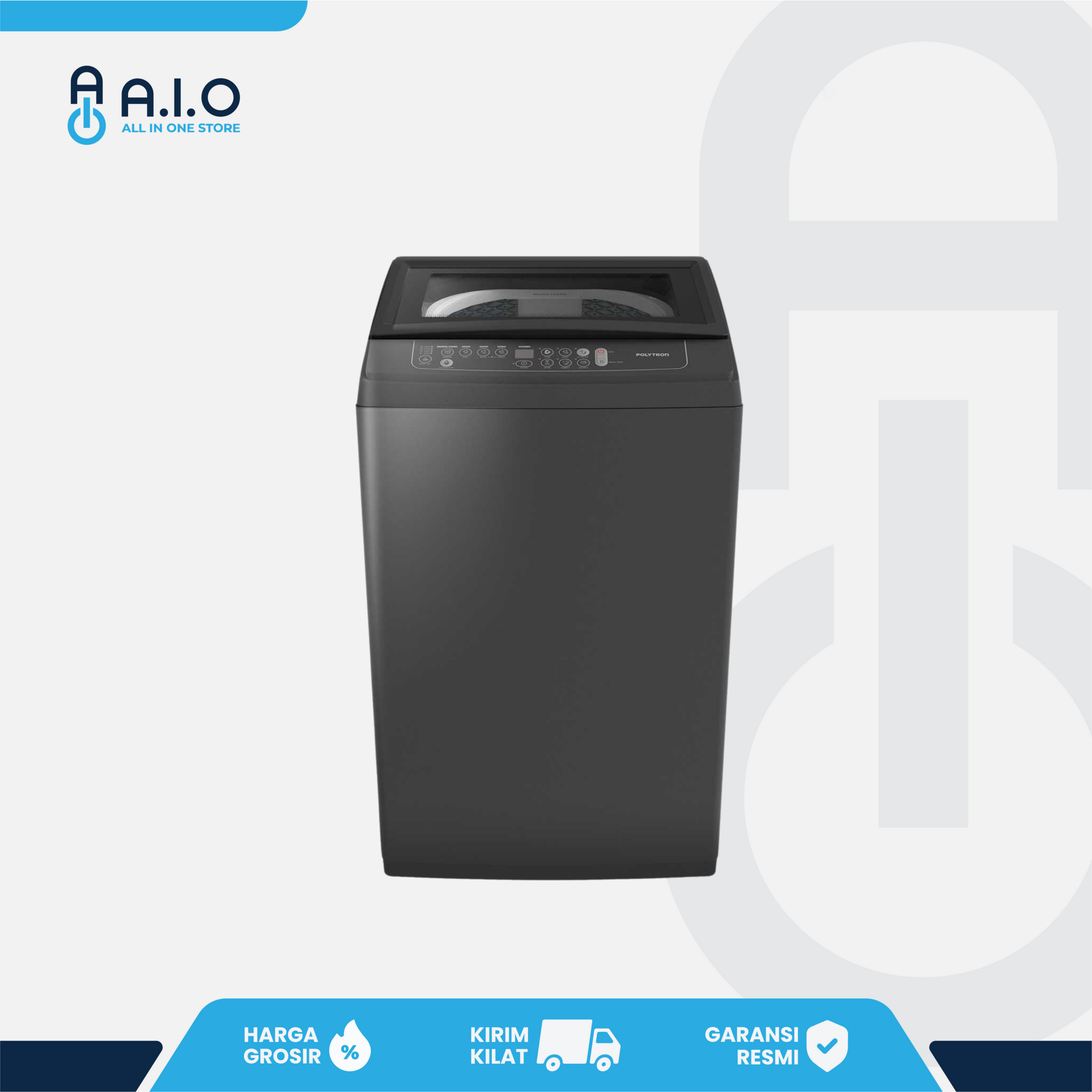 POLYTRON - MESIN CUCI TOP LOADING 7 KG - PAW 7029Y