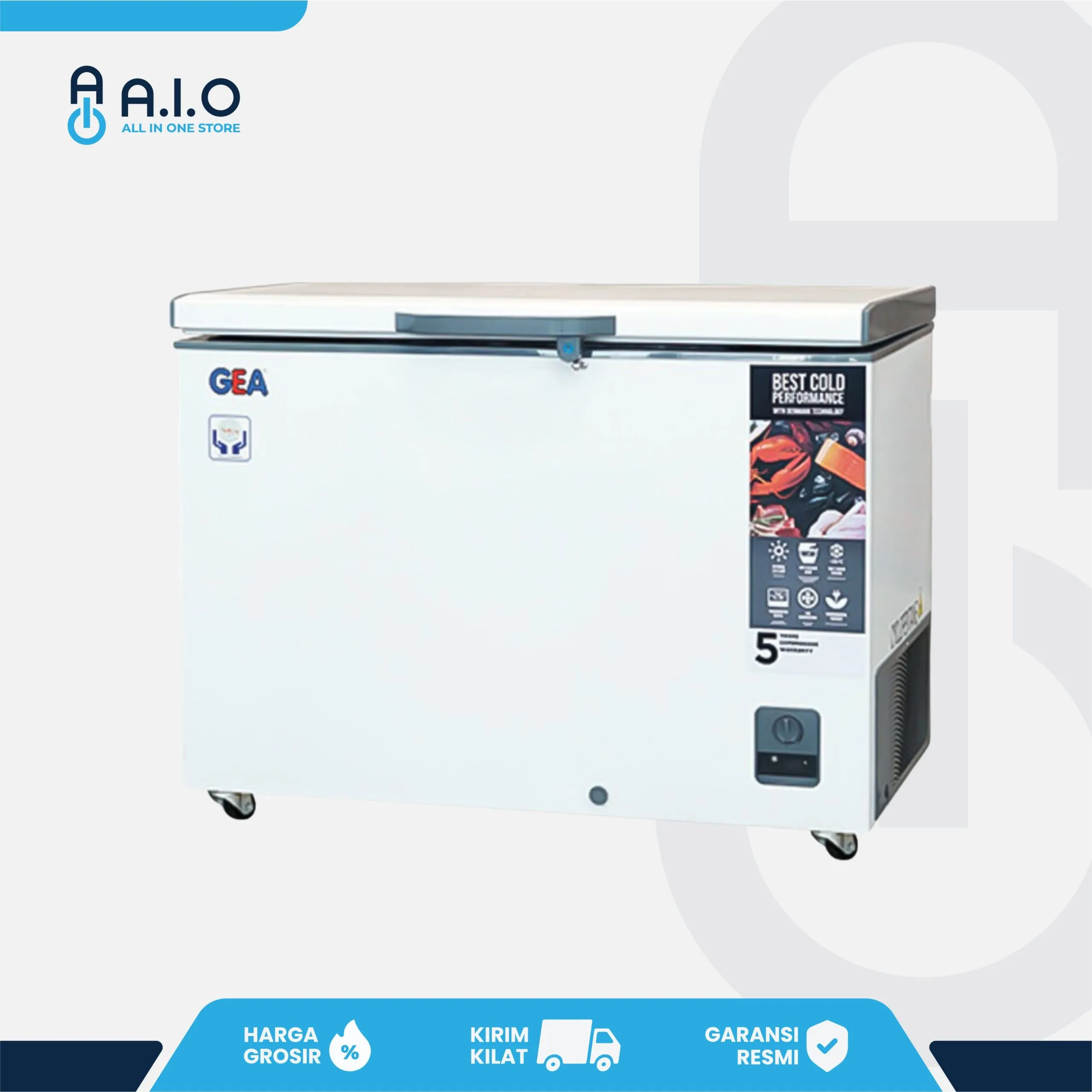 GEA - CHEST FREEZER 1 PINTU 300 L - AB 318R