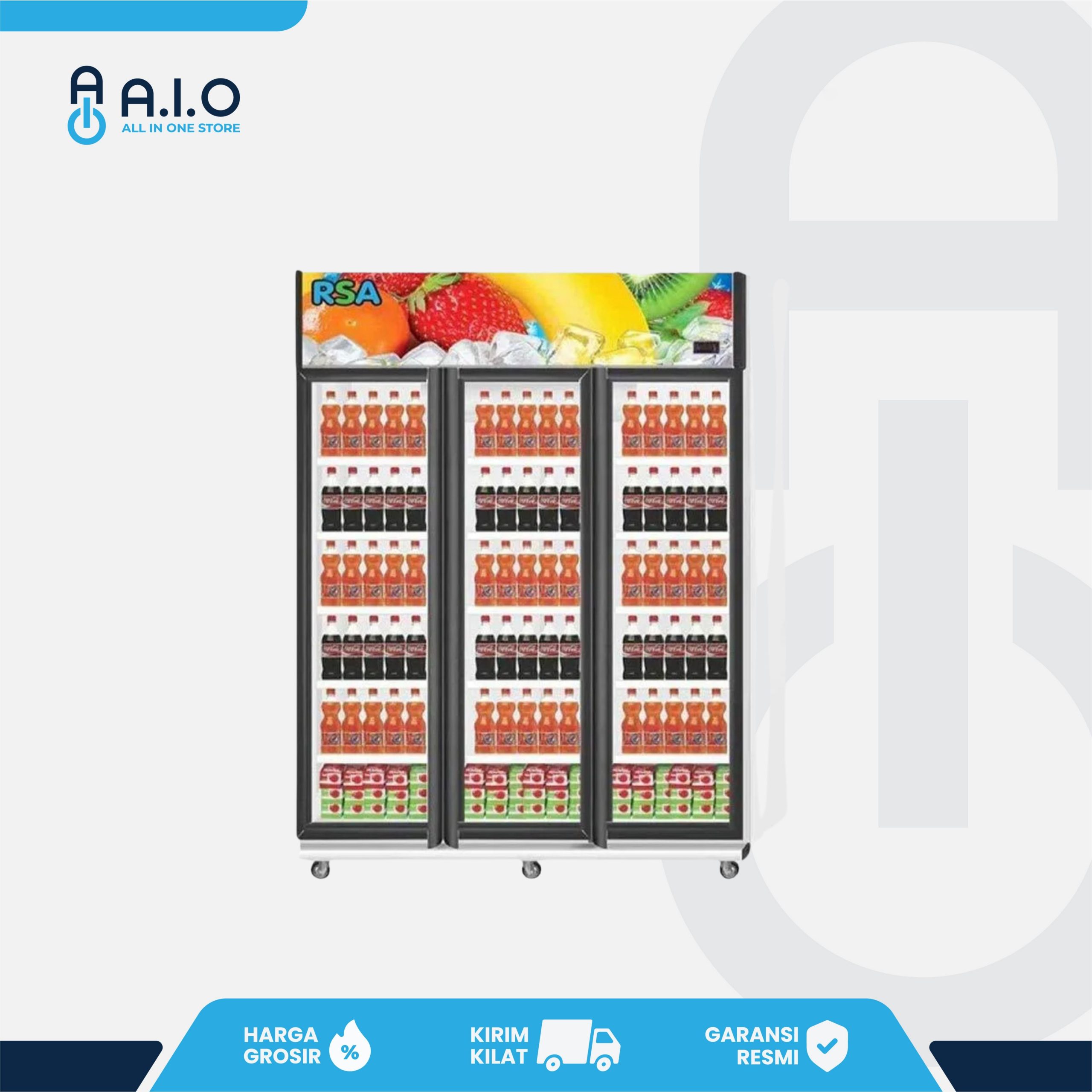 RSA - SHOWCASE 3 PINTU 1300 L - AMETHYST